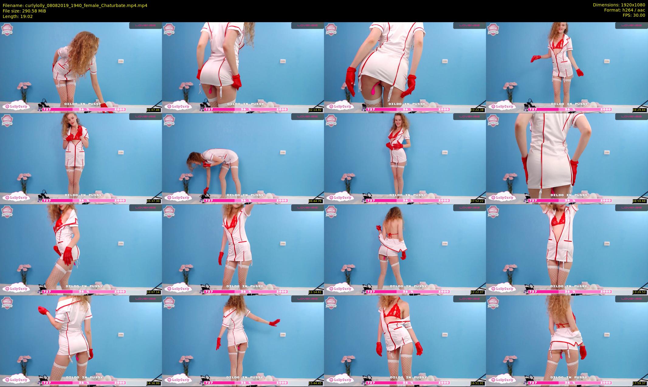 curlylolly — 20 minute Chaturbate female cam show recording, 1080p, Aug 8, 2019
