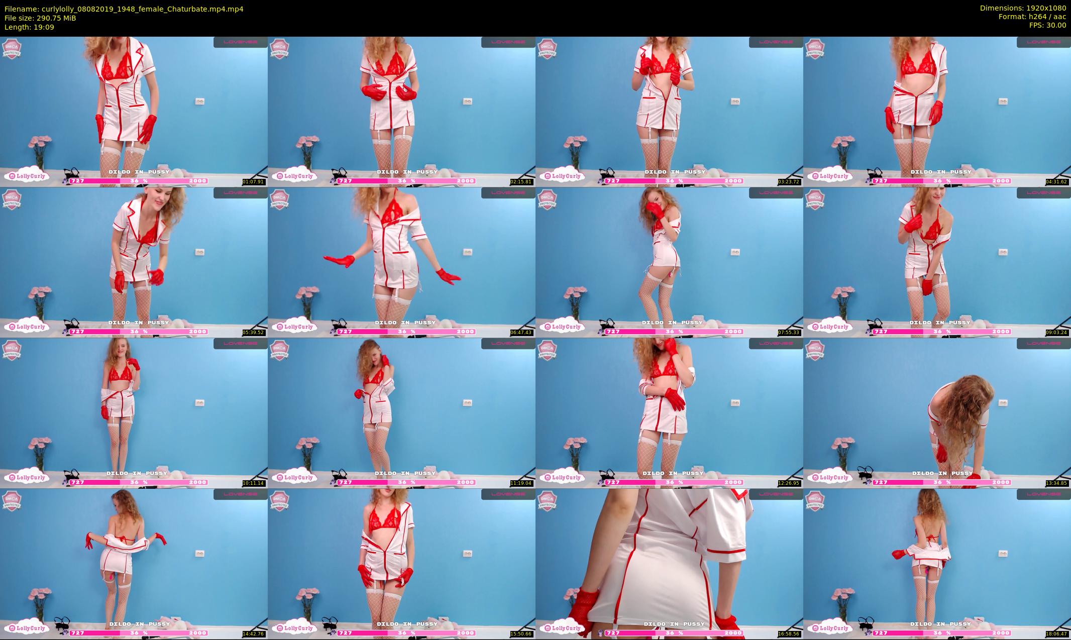curlylolly — 20 minute Chaturbate female cam show recording, 1080p, Aug 8, 2019