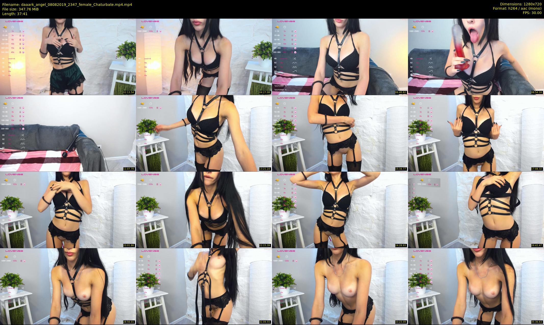 daaark_angel — 38 minute Chaturbate female cam show recording, 720p, Aug 8, 2019