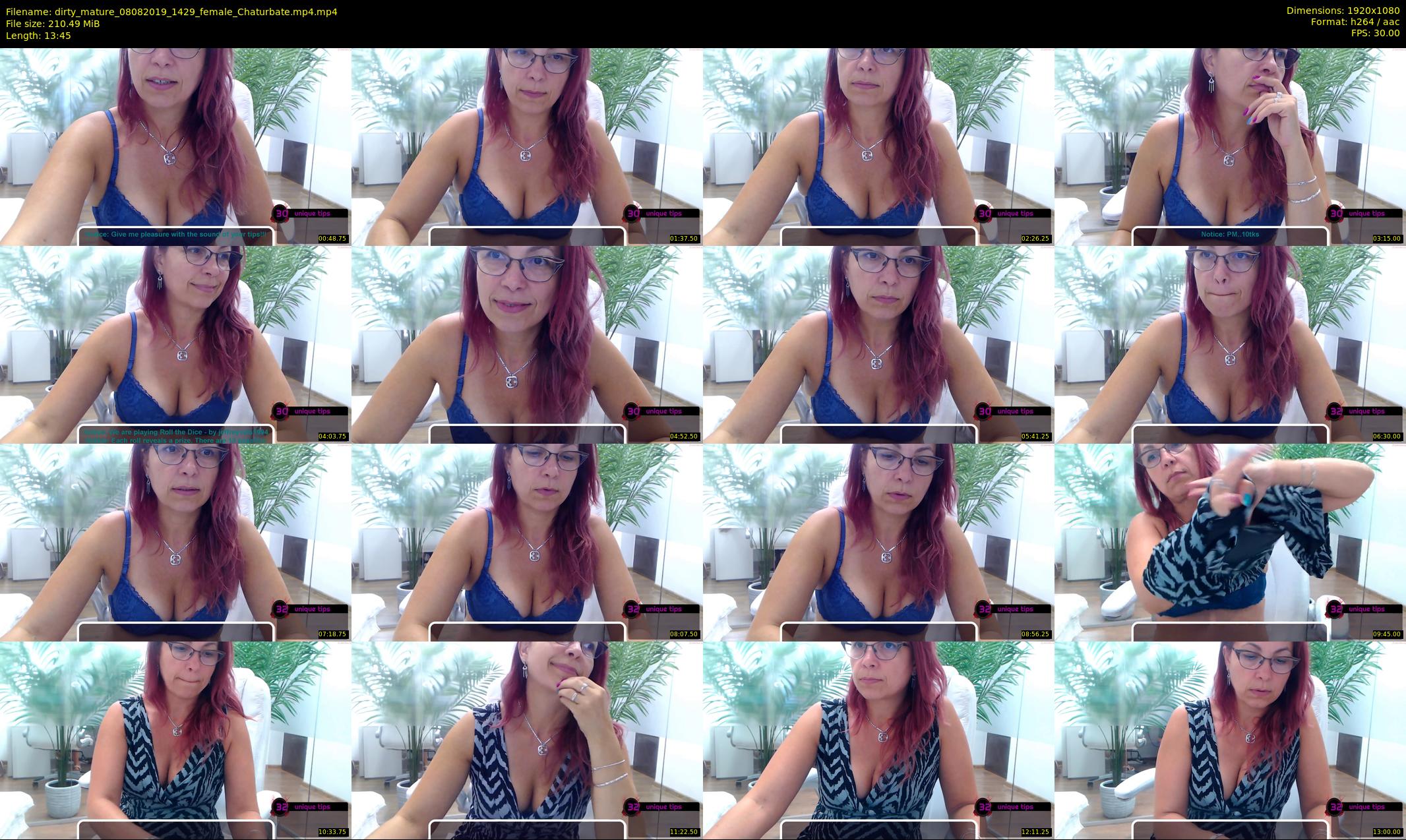 dirty_mature — 14 minute Chaturbate female cam show recording, 1080p, Aug 8, 2019