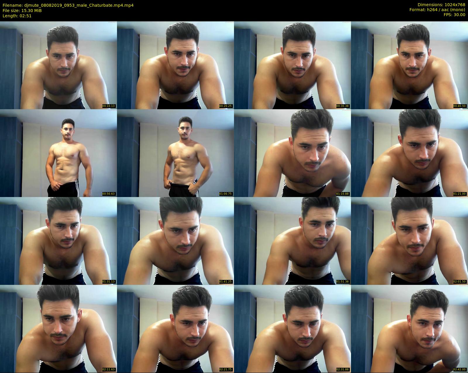 djmute — 3 minute Chaturbate male cam show recording, 720p, Aug 8, 2019