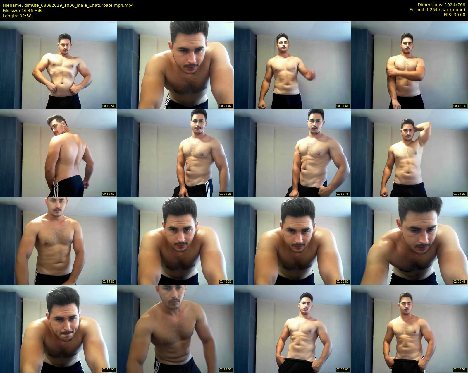 djmute — 3 minute Chaturbate male cam show recording, 720p, Aug 8, 2019