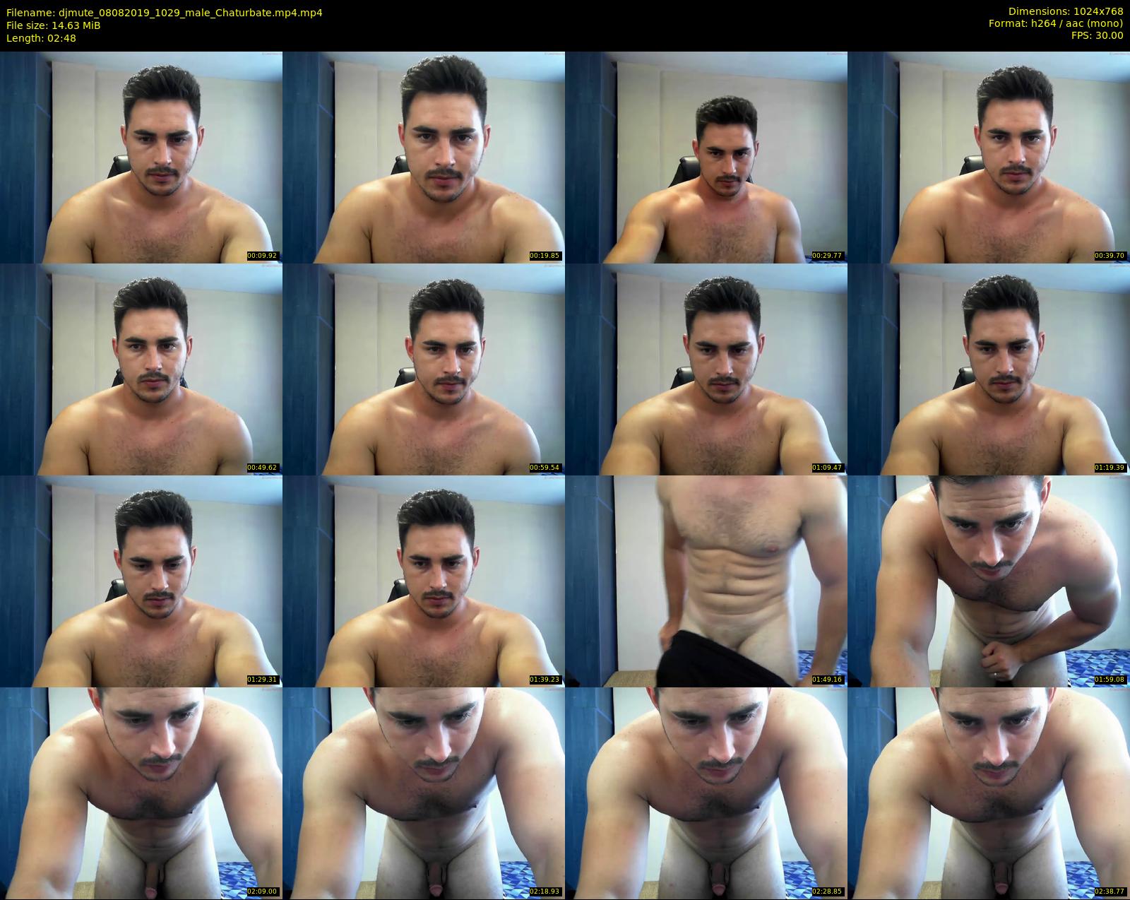 djmute — 3 minute Chaturbate male cam show recording, 720p, Aug 8, 2019