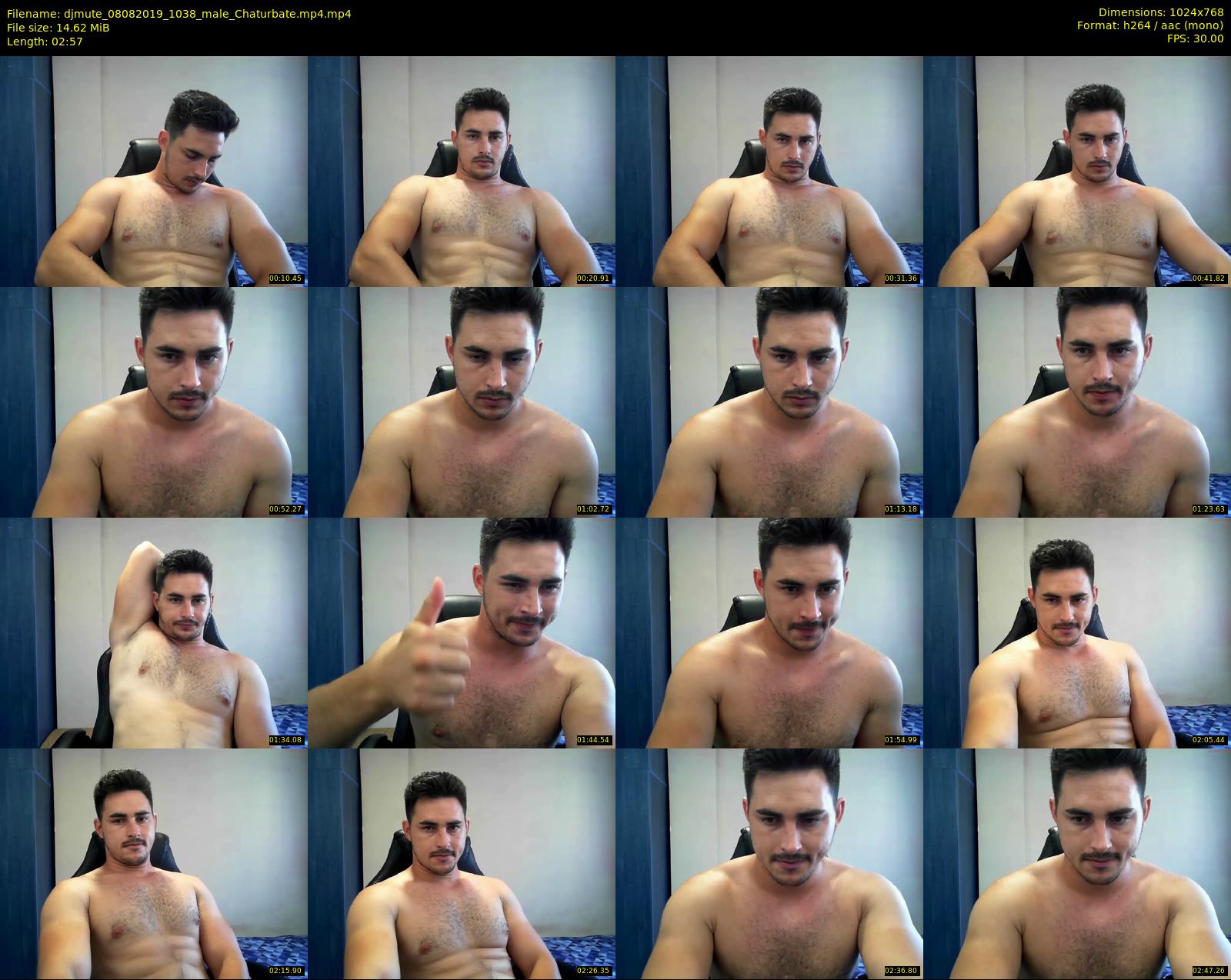 djmute — 3 minute Chaturbate male cam show recording, 720p, Aug 8, 2019