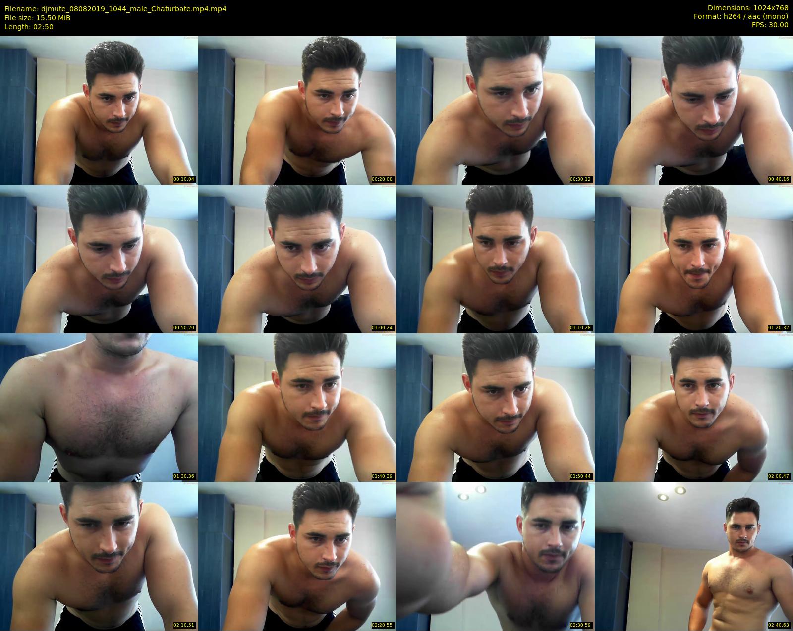djmute — 3 minute Chaturbate male cam show recording, 720p, Aug 8, 2019
