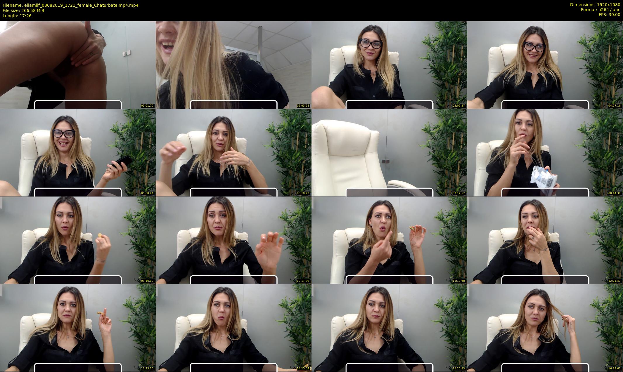 ellamilf — 18 minute Chaturbate female cam show recording, 1080p, Aug 8, 2019