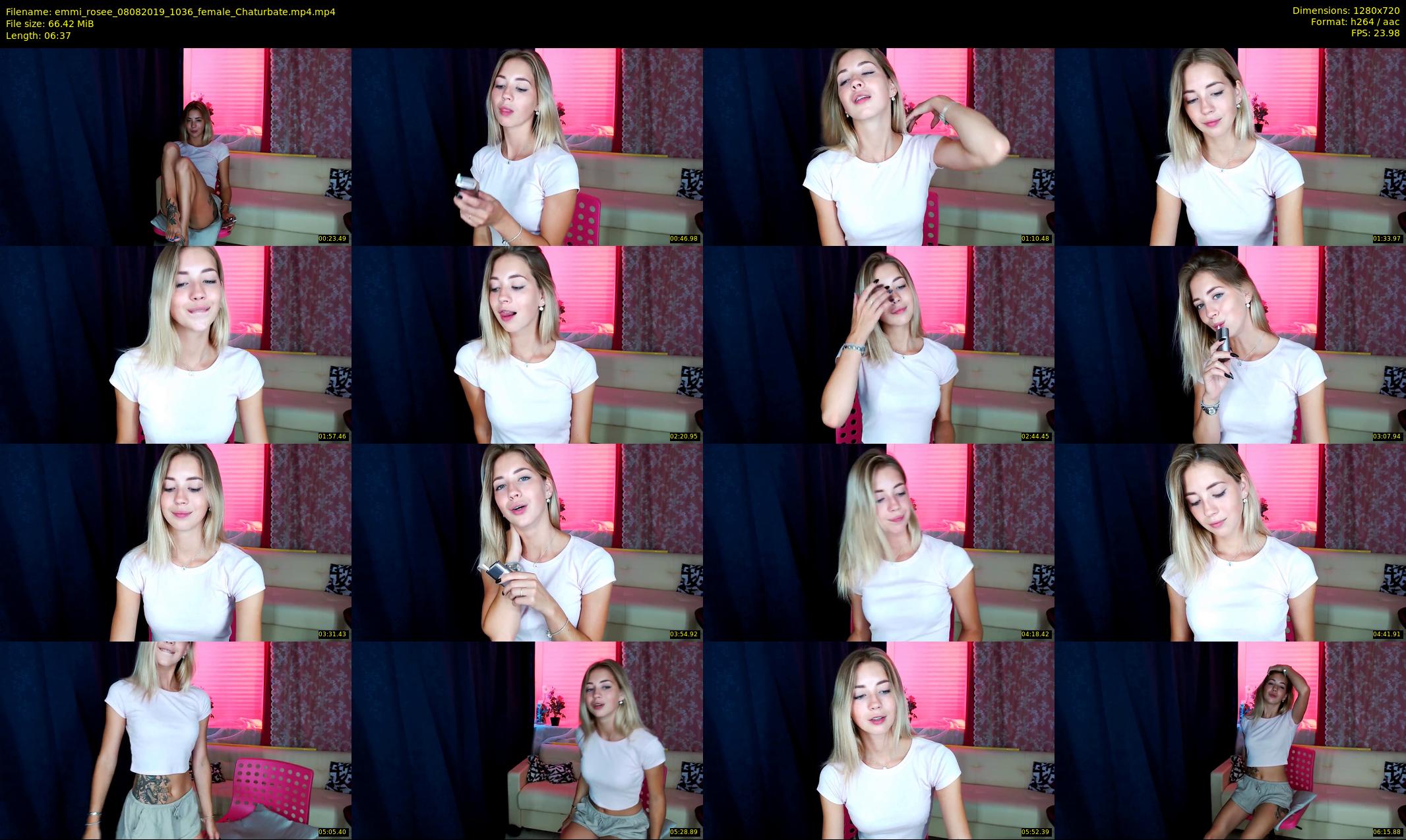 emmi_rosee — 7 minute Chaturbate female cam show recording, 720p, Aug 8, 2019