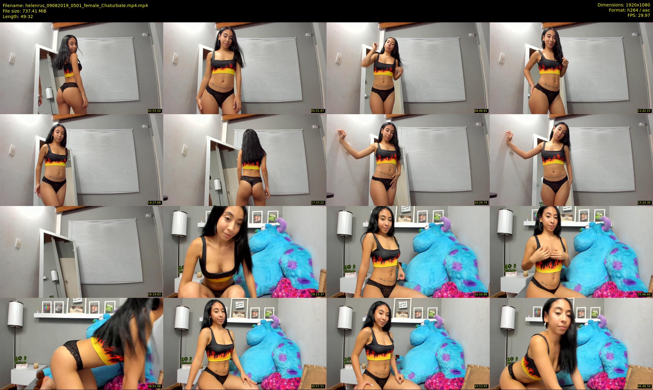 helenrus — 50 minute Chaturbate female cam show recording, 1080p, Aug 9, 2019