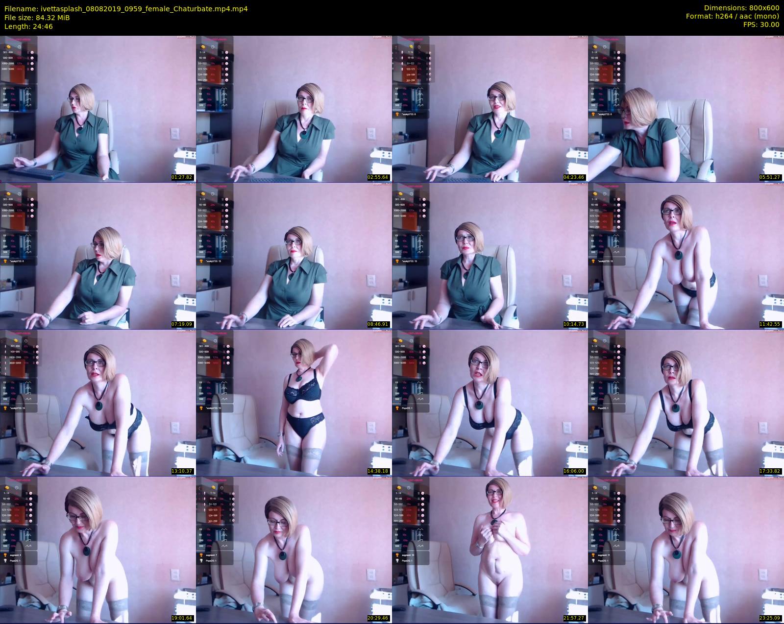 ivettasplash — 25 minute Chaturbate female cam show recording, 480p, Aug 8, 2019
