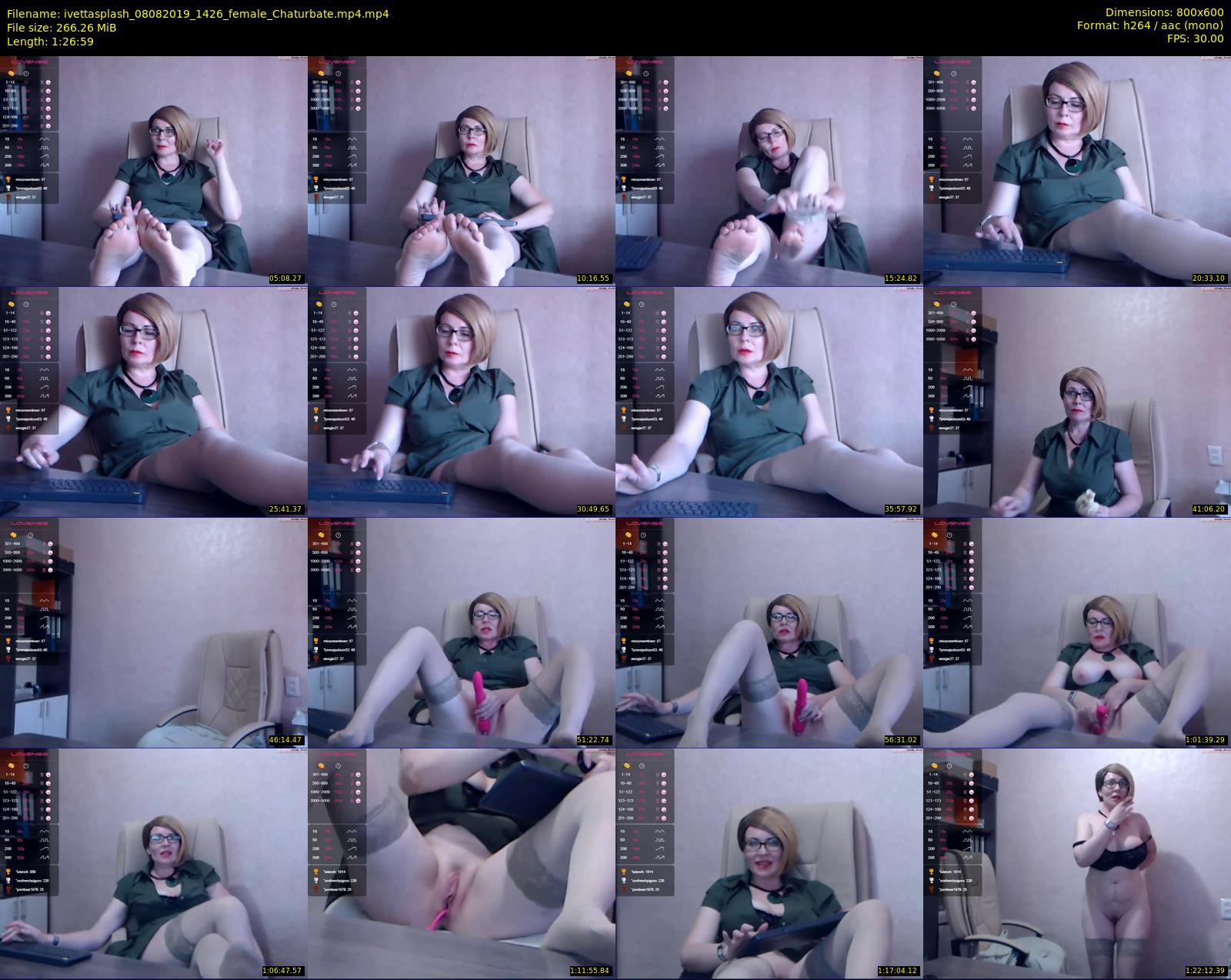 ivettasplash — 87 minute Chaturbate female cam show recording, 480p, Aug 8, 2019