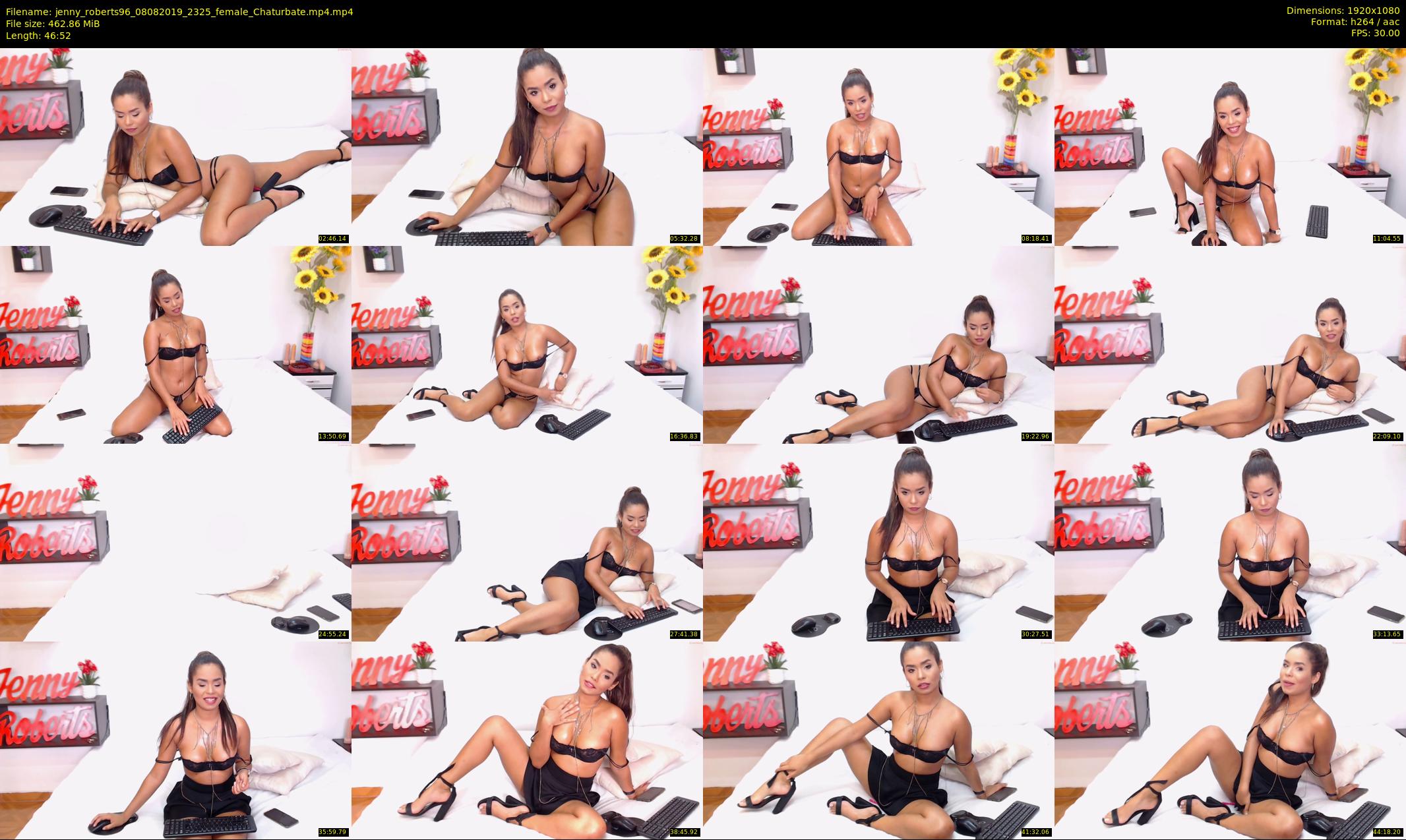 jenny_roberts96 — 47 minute Chaturbate female cam show recording, 1080p, Aug 8, 2019
