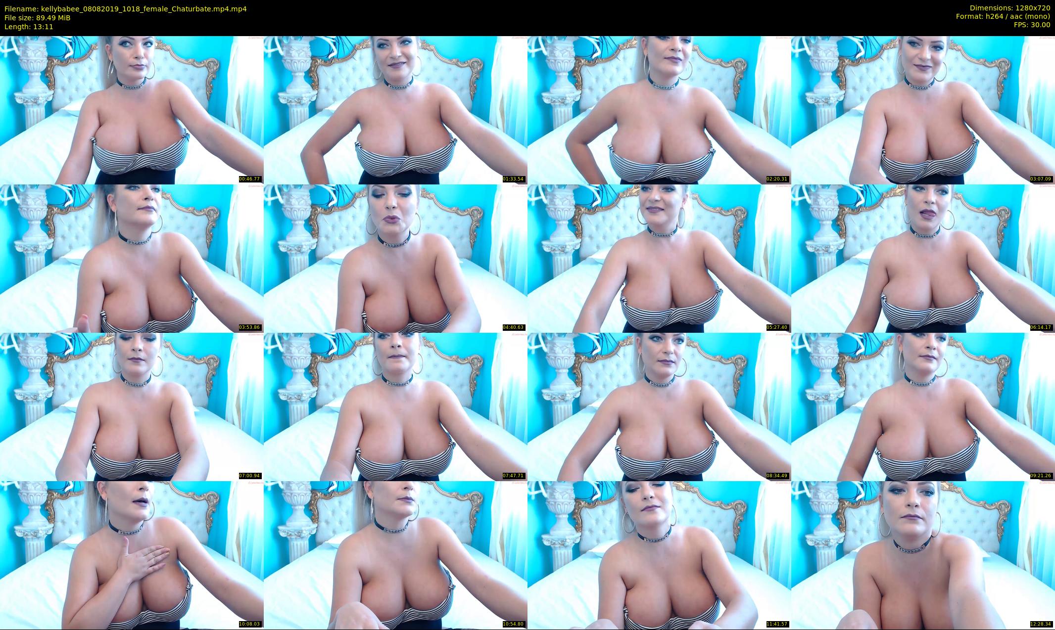 kellybabee — 14 minute Chaturbate female cam show recording, 720p, Aug 8, 2019
