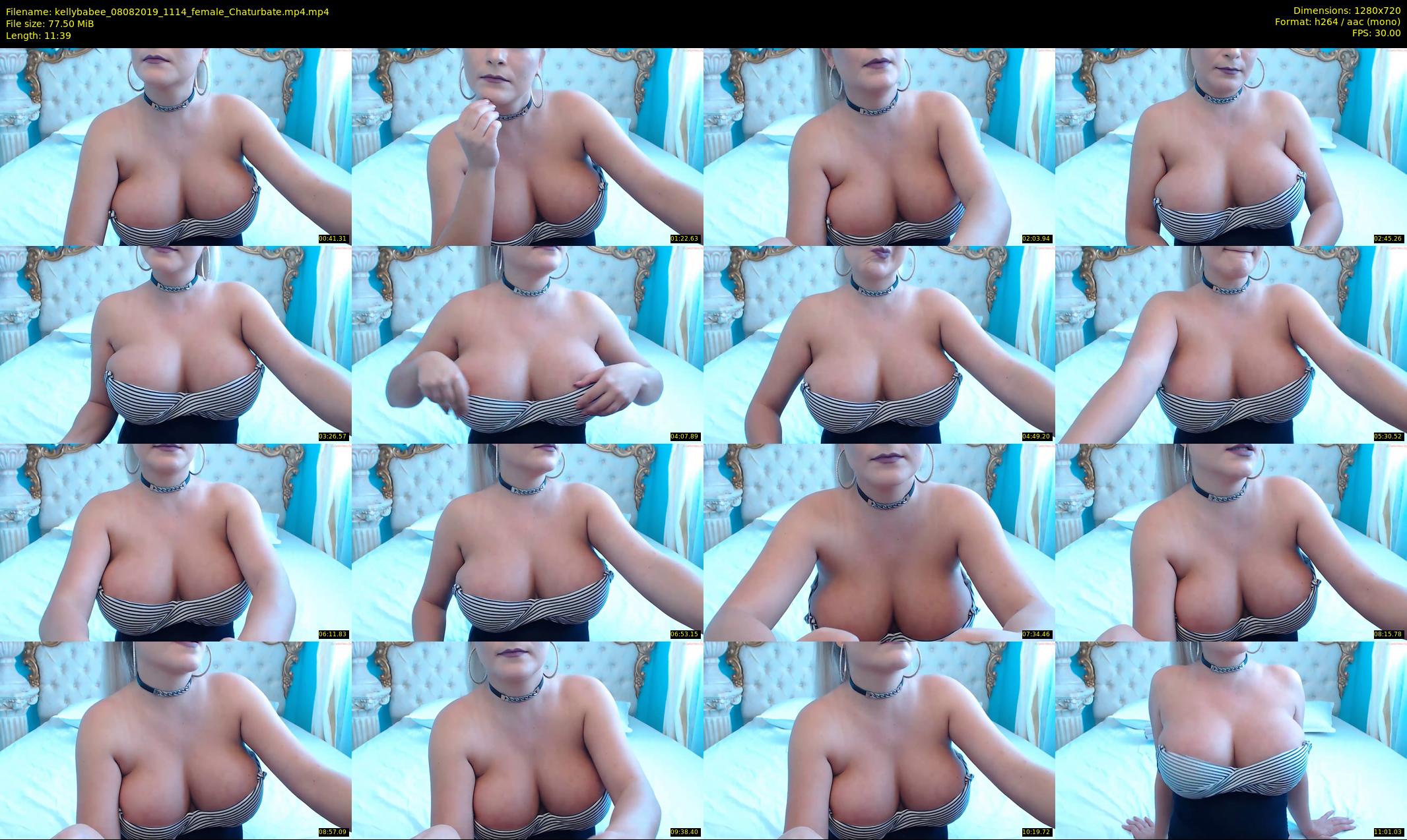 kellybabee — 12 minute Chaturbate female cam show recording, 720p, Aug 8, 2019