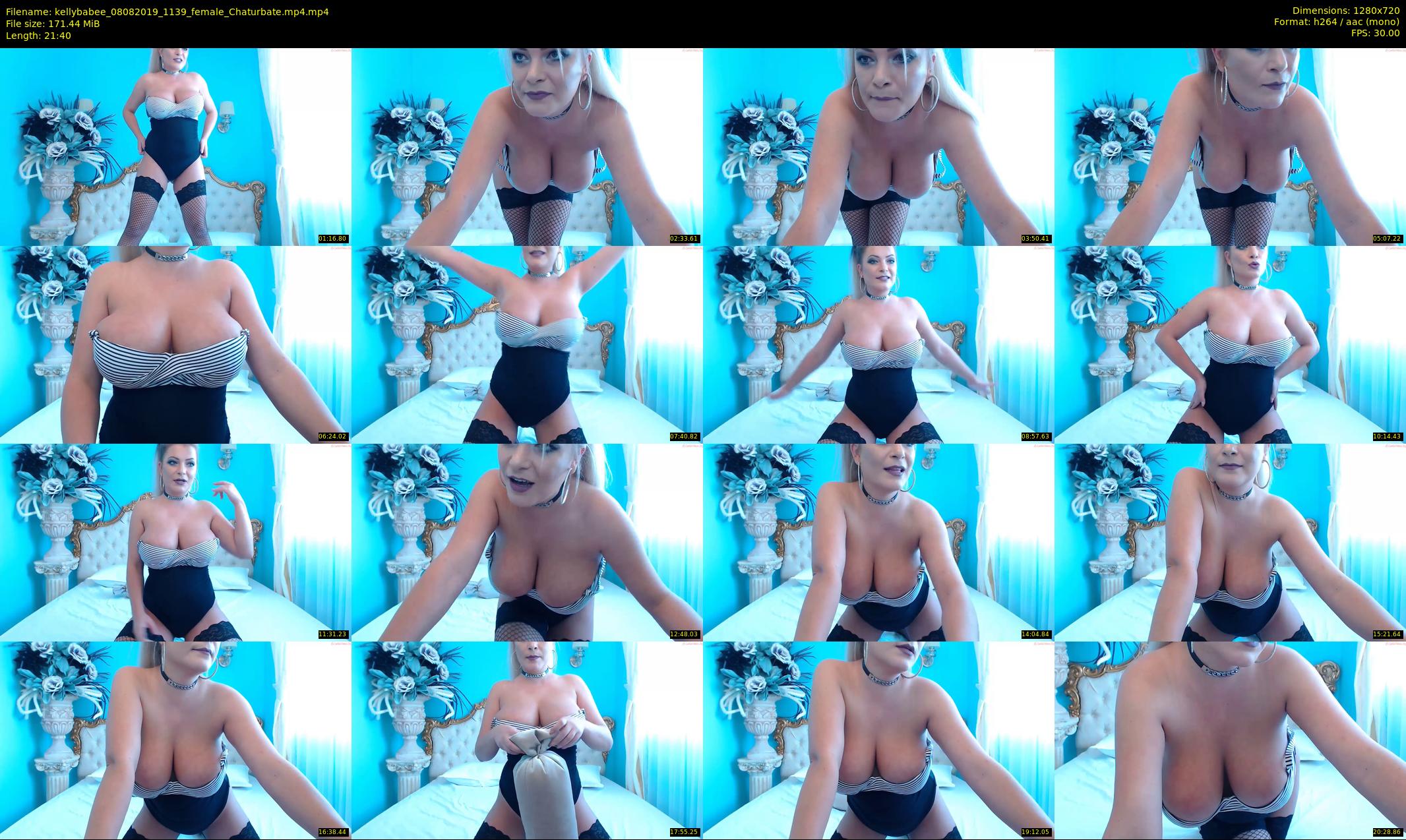 kellybabee — 22 minute Chaturbate female cam show recording, 720p, Aug 8, 2019