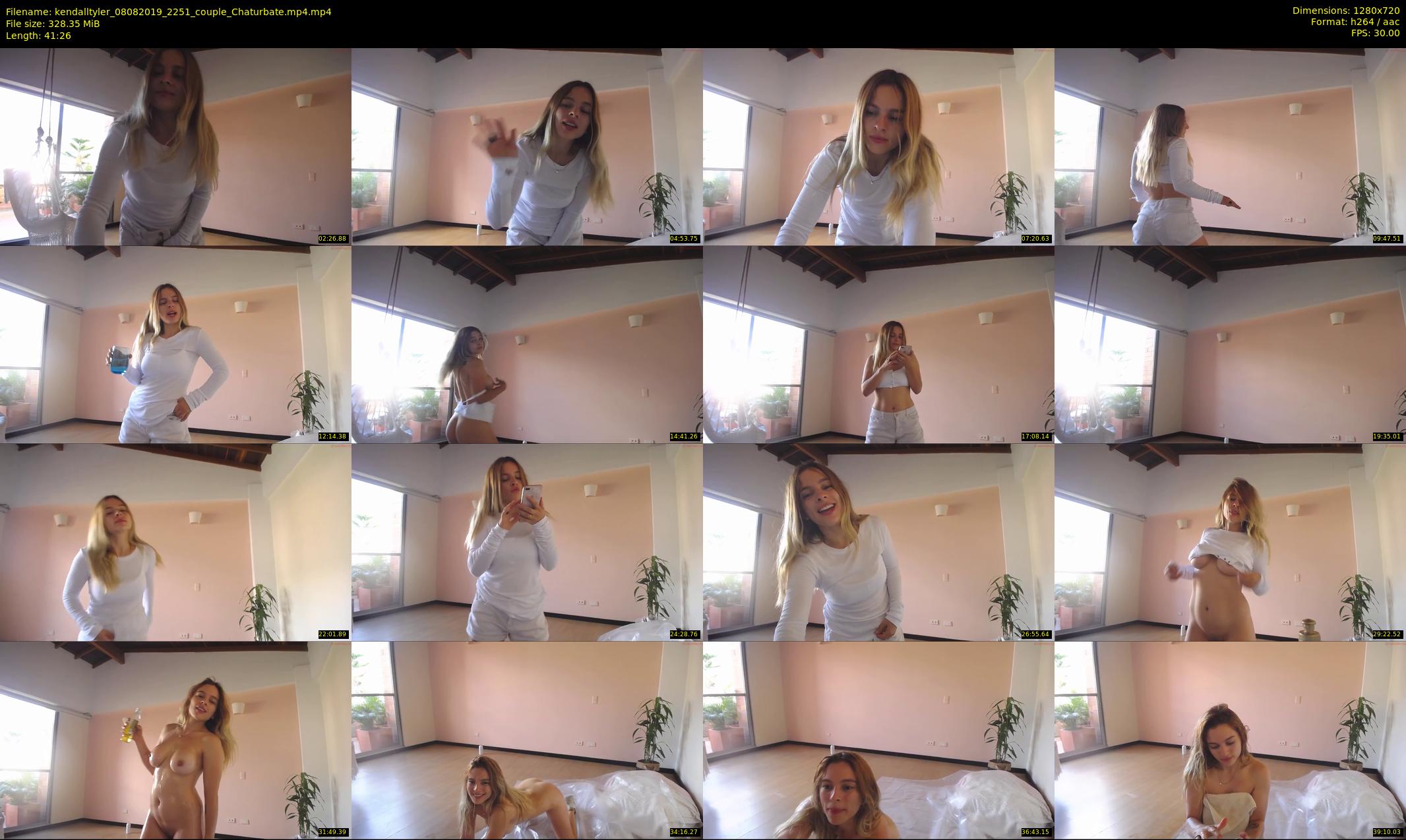 kendalltyler — 42 minute Chaturbate female cam show recording, 720p, Aug 8, 2019