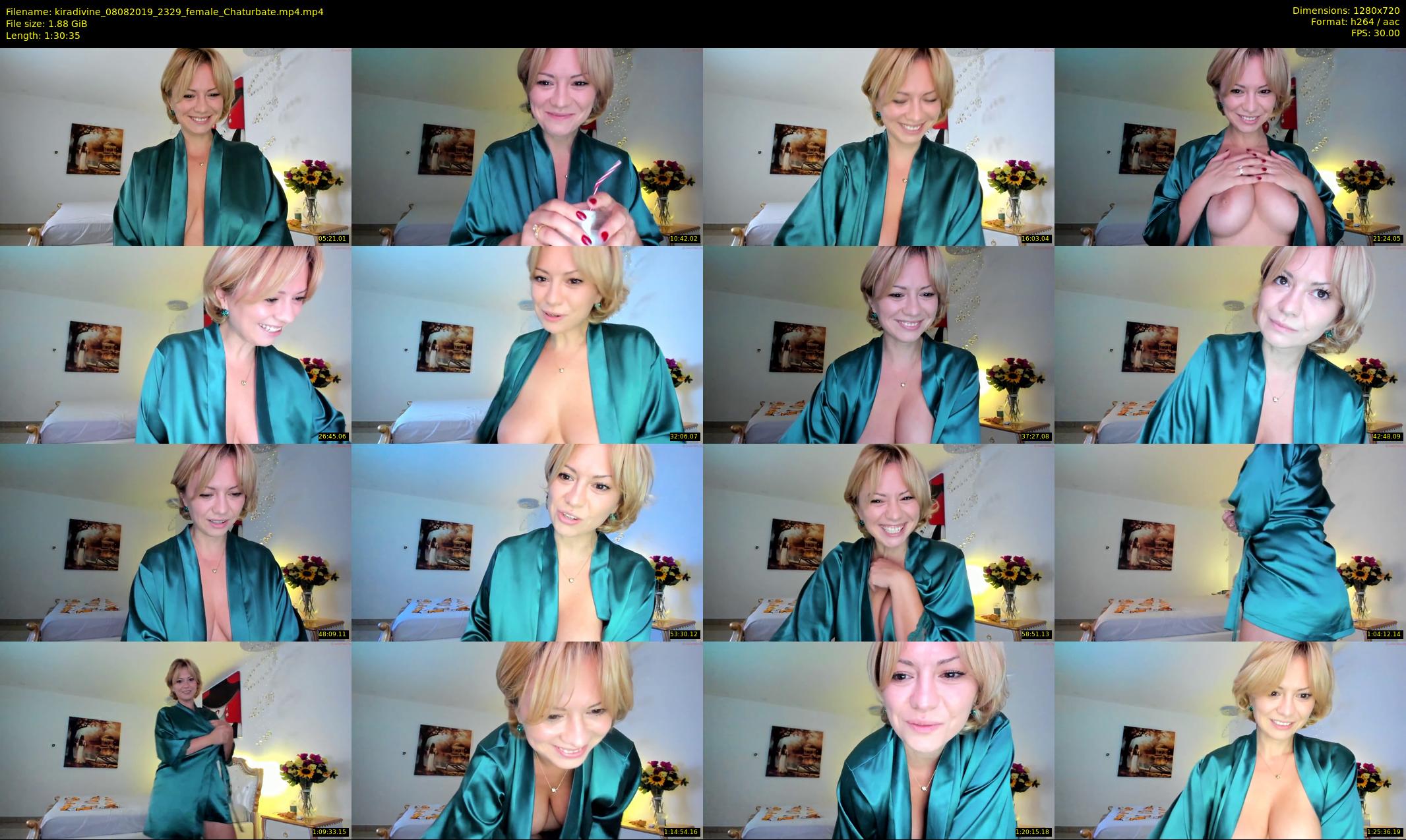 kiradivine — 91 minute Chaturbate female cam show recording, 720p, Aug 8, 2019
