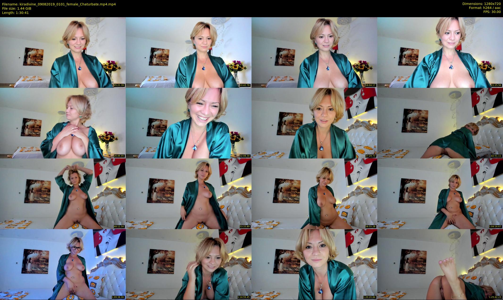 kiradivine — 91 minute Chaturbate female cam show recording, 720p, Aug 9, 2019