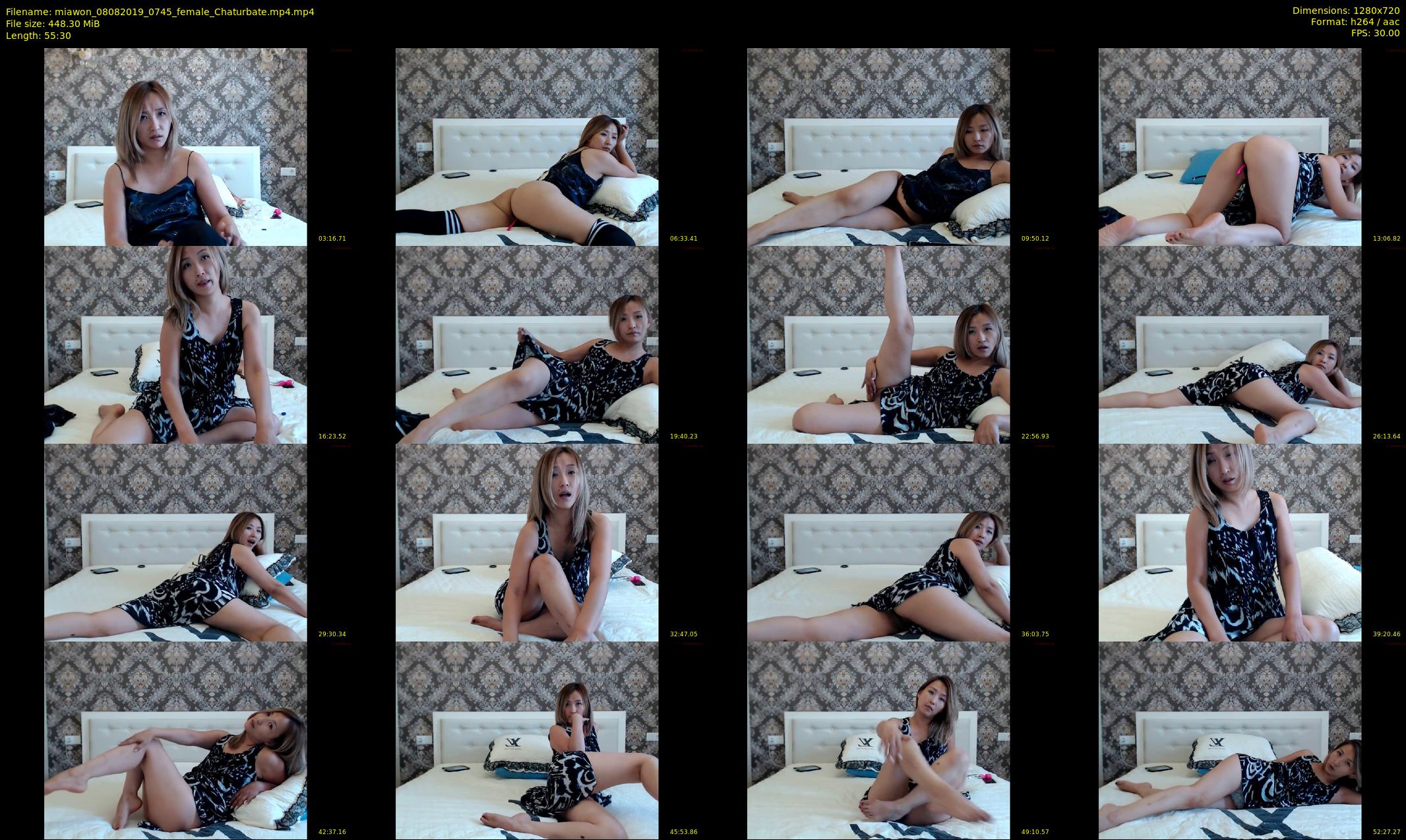 miawon — 56 minute Chaturbate female cam show recording, 720p, Aug 8, 2019