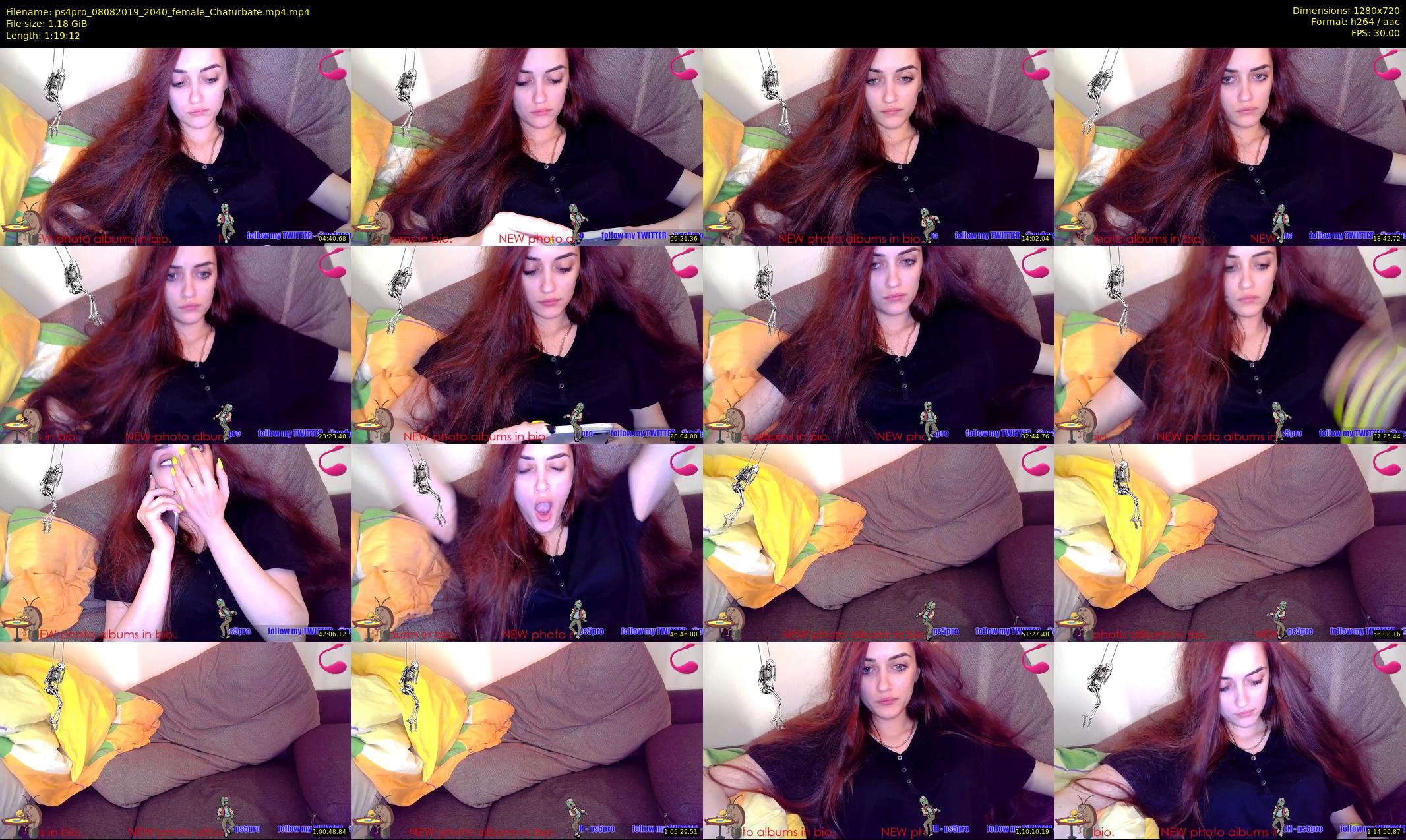 ps4pro — 80 minute Chaturbate female cam show recording, 720p, Aug 8, 2019