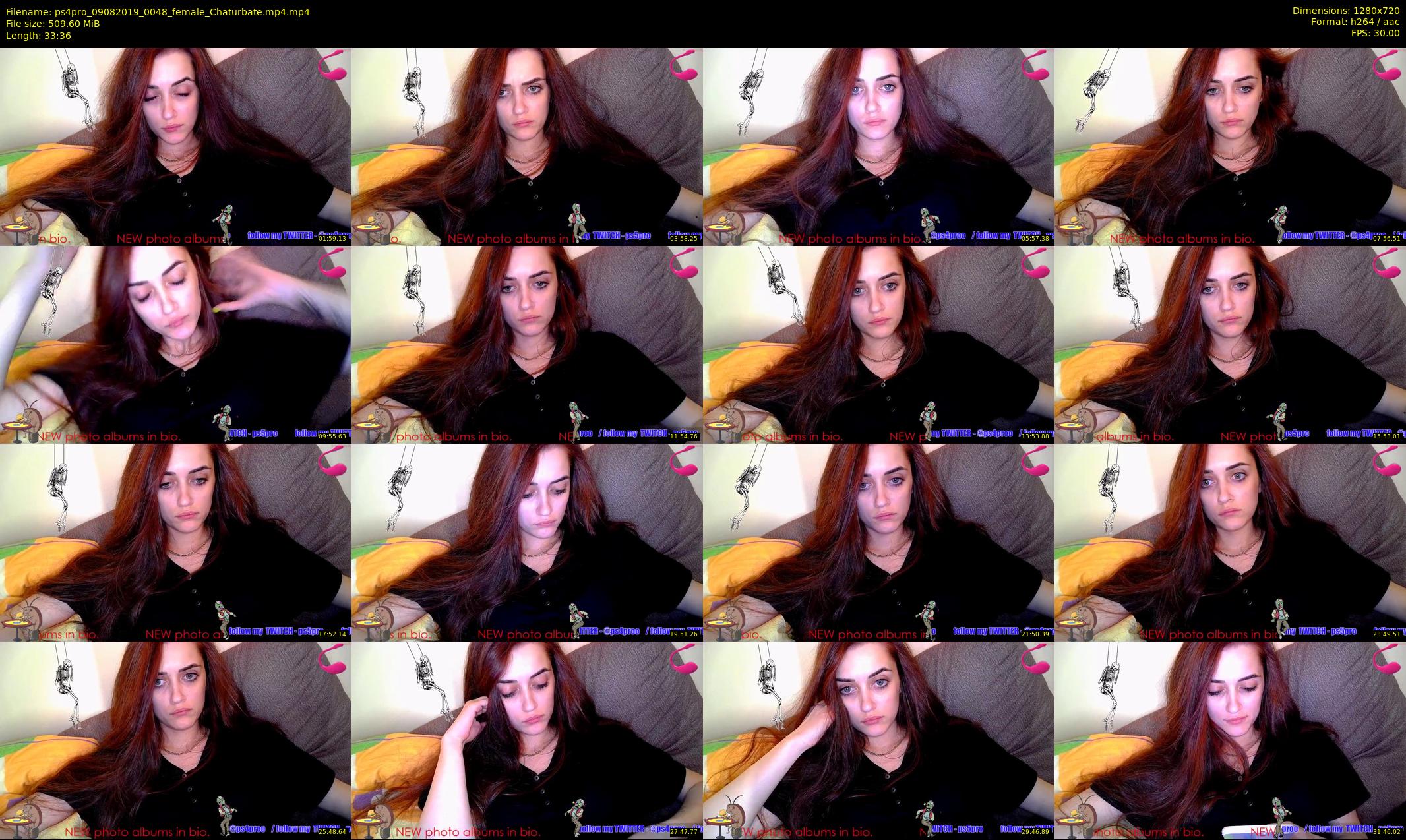 ps4pro — 34 minute Chaturbate female cam show recording, 720p, Aug 9, 2019