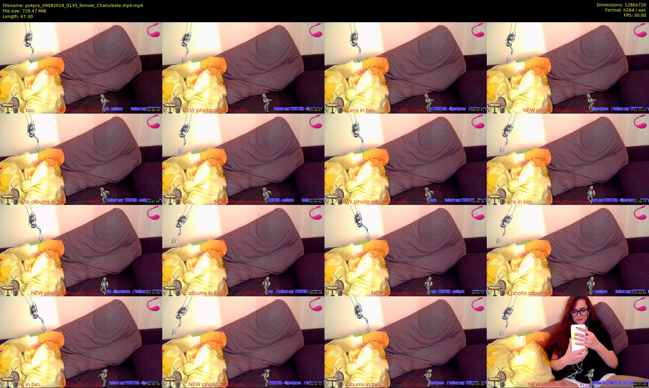 ps4pro — 48 minute Chaturbate female cam show recording, 720p, Aug 9, 2019