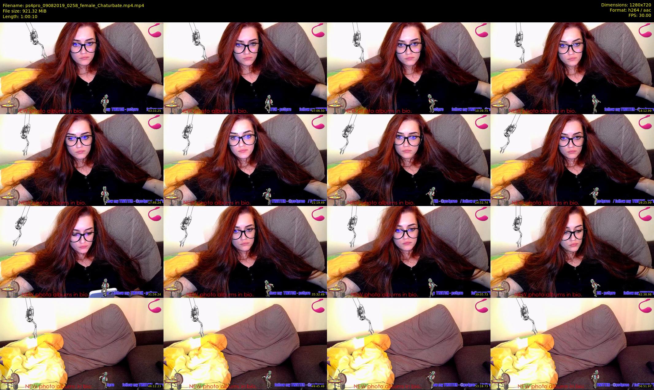 ps4pro — 61 minute Chaturbate female cam show recording, 720p, Aug 9, 2019