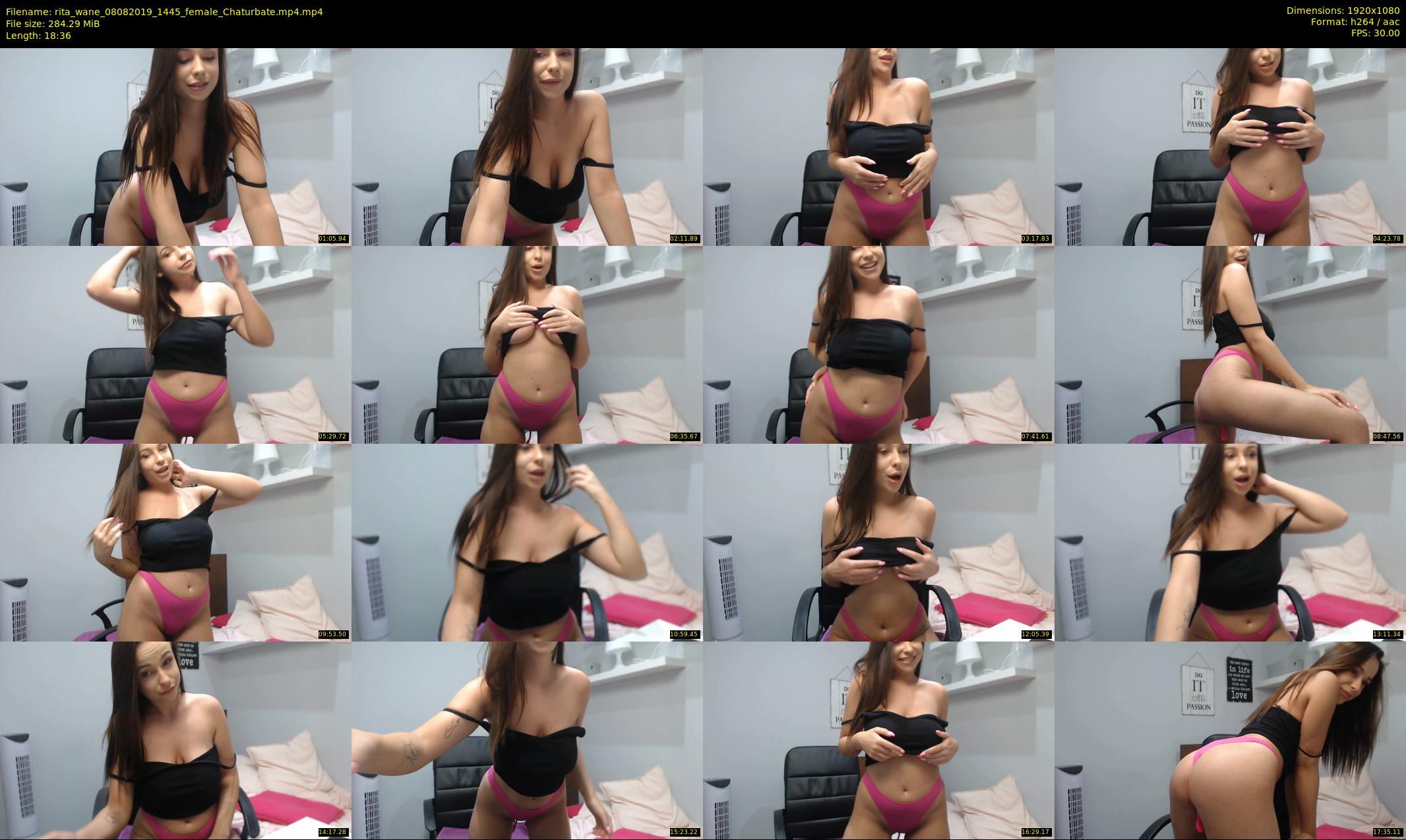 rita_wane — 19 minute Chaturbate female cam show recording, 1080p, Aug 8, 2019