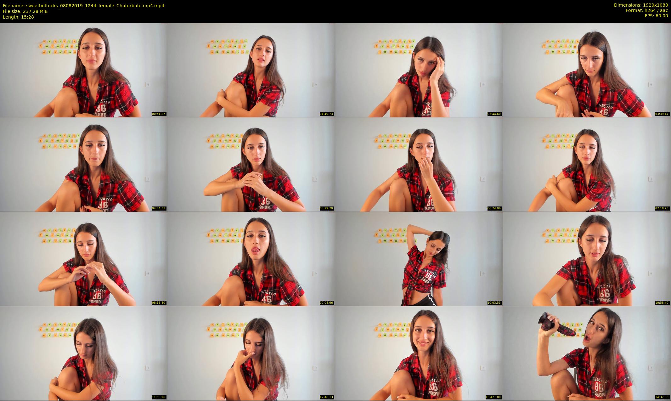 sweetbuttocks — 16 minute Chaturbate female cam show recording, 1080p, Aug 8, 2019