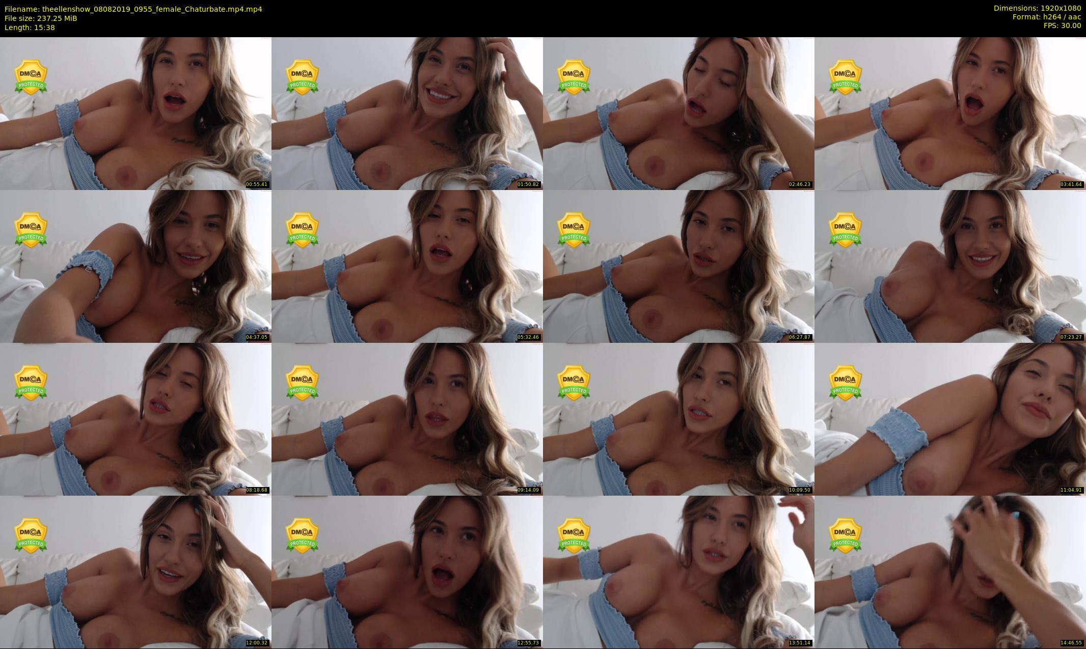 theellenshow — 16 minute Chaturbate female cam show recording, 1080p, Aug 8, 2019