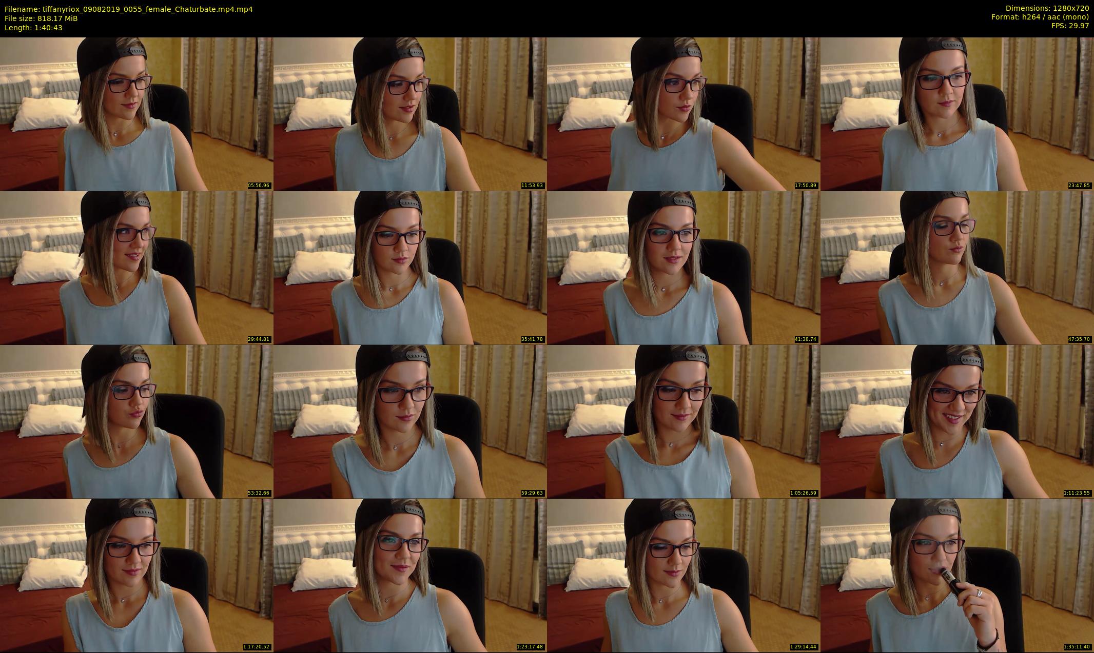 tiffanyriox — 101 minute Chaturbate female cam show recording, 720p, Aug 9, 2019