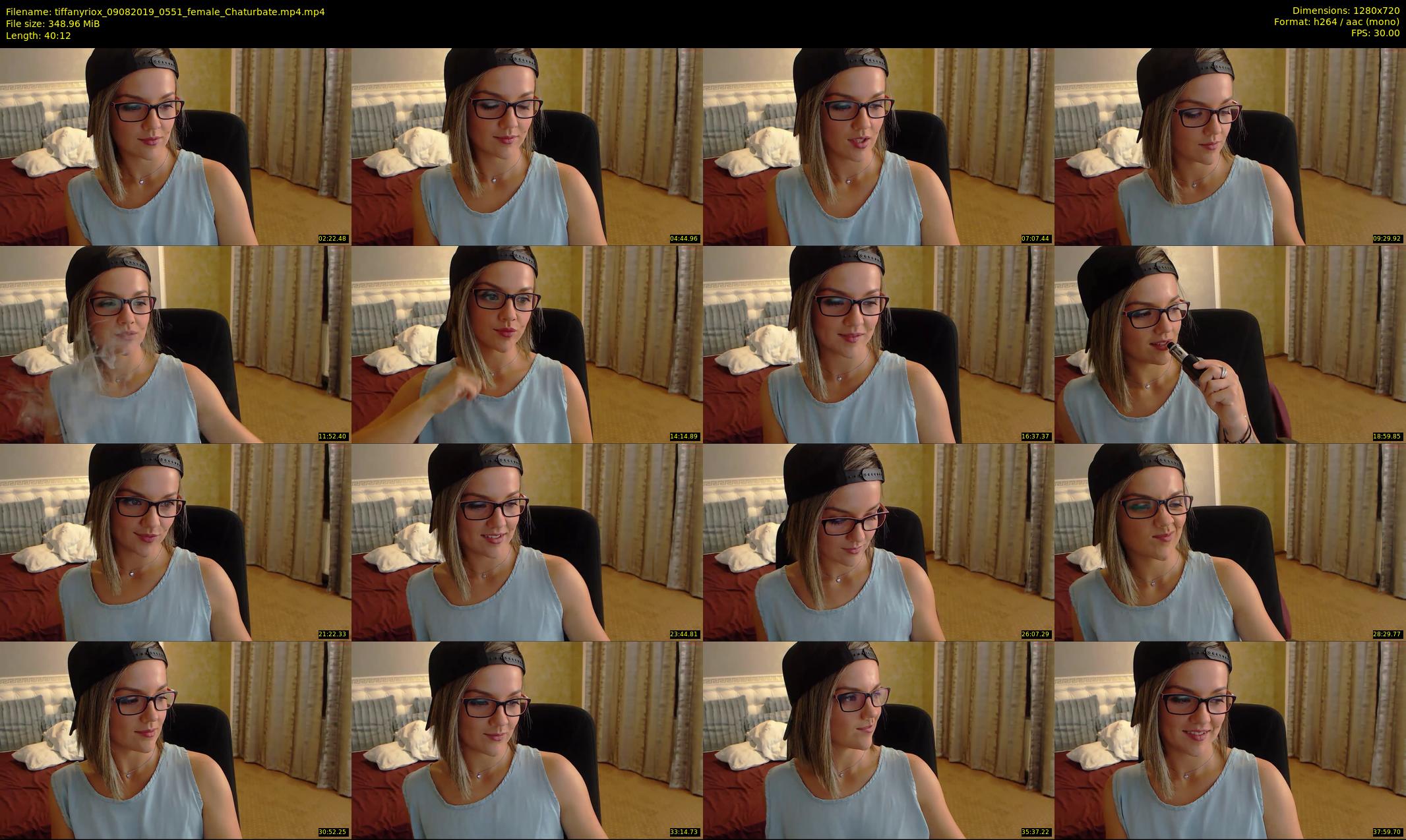 tiffanyriox — 41 minute Chaturbate female cam show recording, 720p, Aug 9, 2019