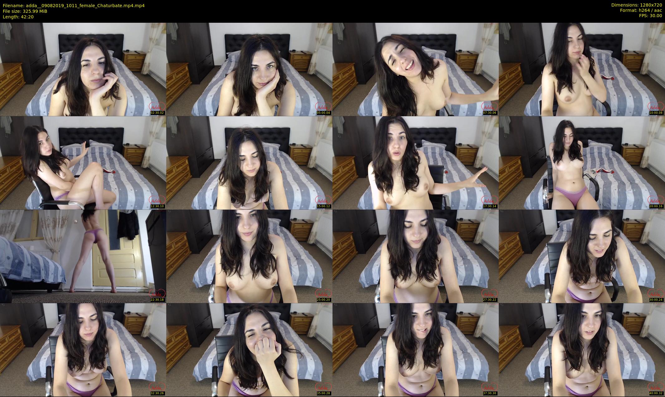 adda_ — 43 minute Chaturbate female cam show recording, 720p, Aug 9, 2019