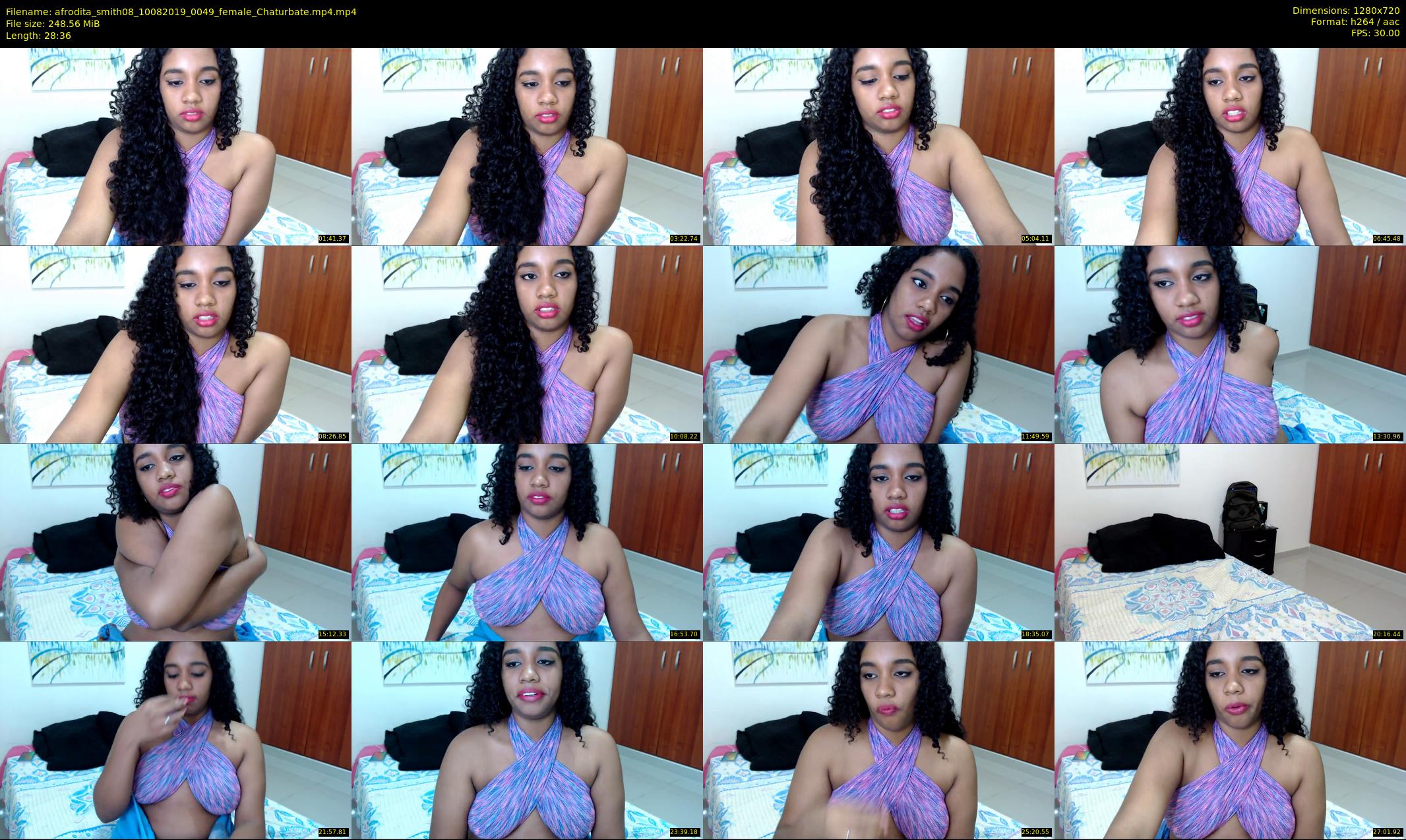 afrodita_smith08 — 29 minute Chaturbate female cam show recording, 720p, Aug 10, 2019