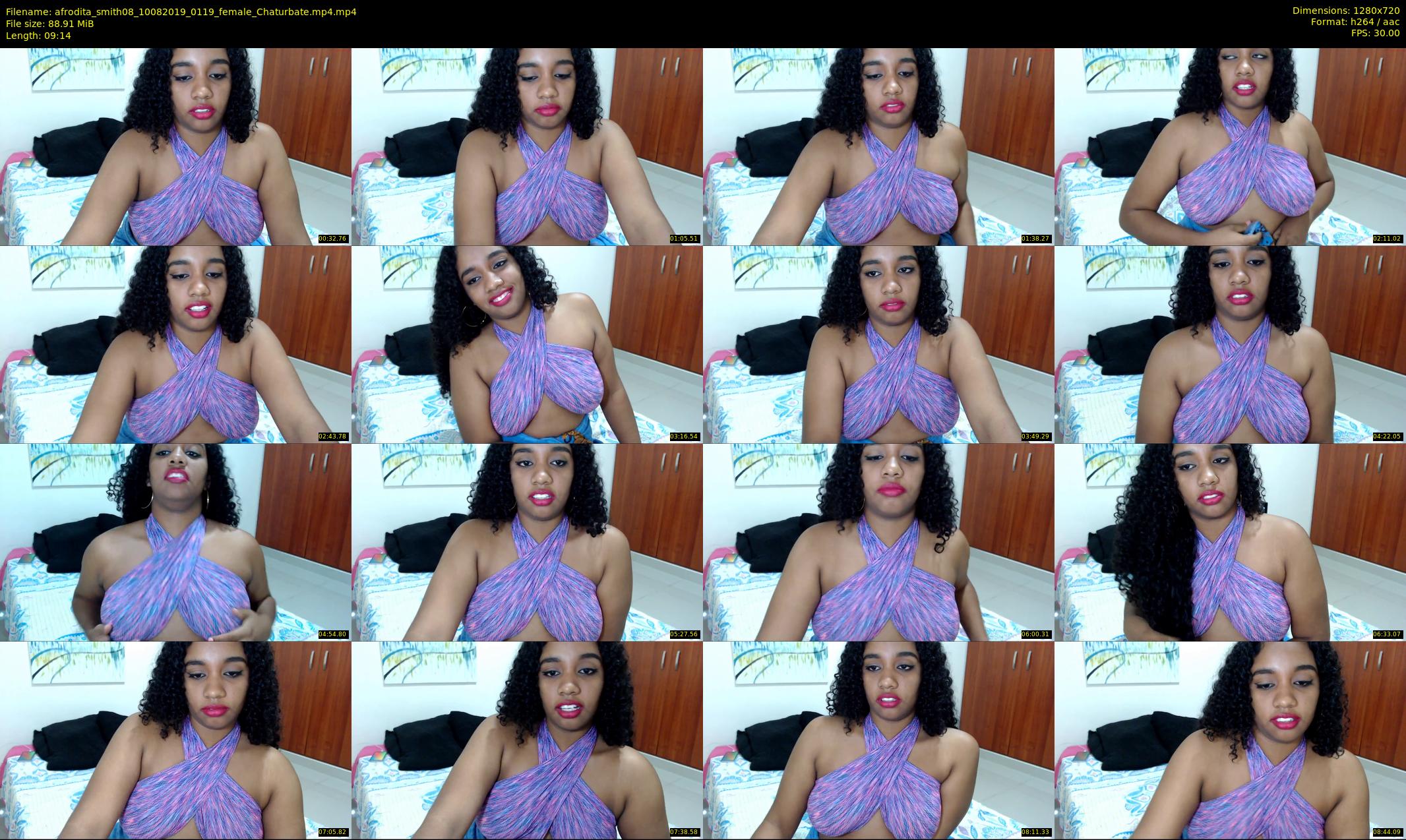 afrodita_smith08 — 10 minute Chaturbate female cam show recording, 720p, Aug 10, 2019