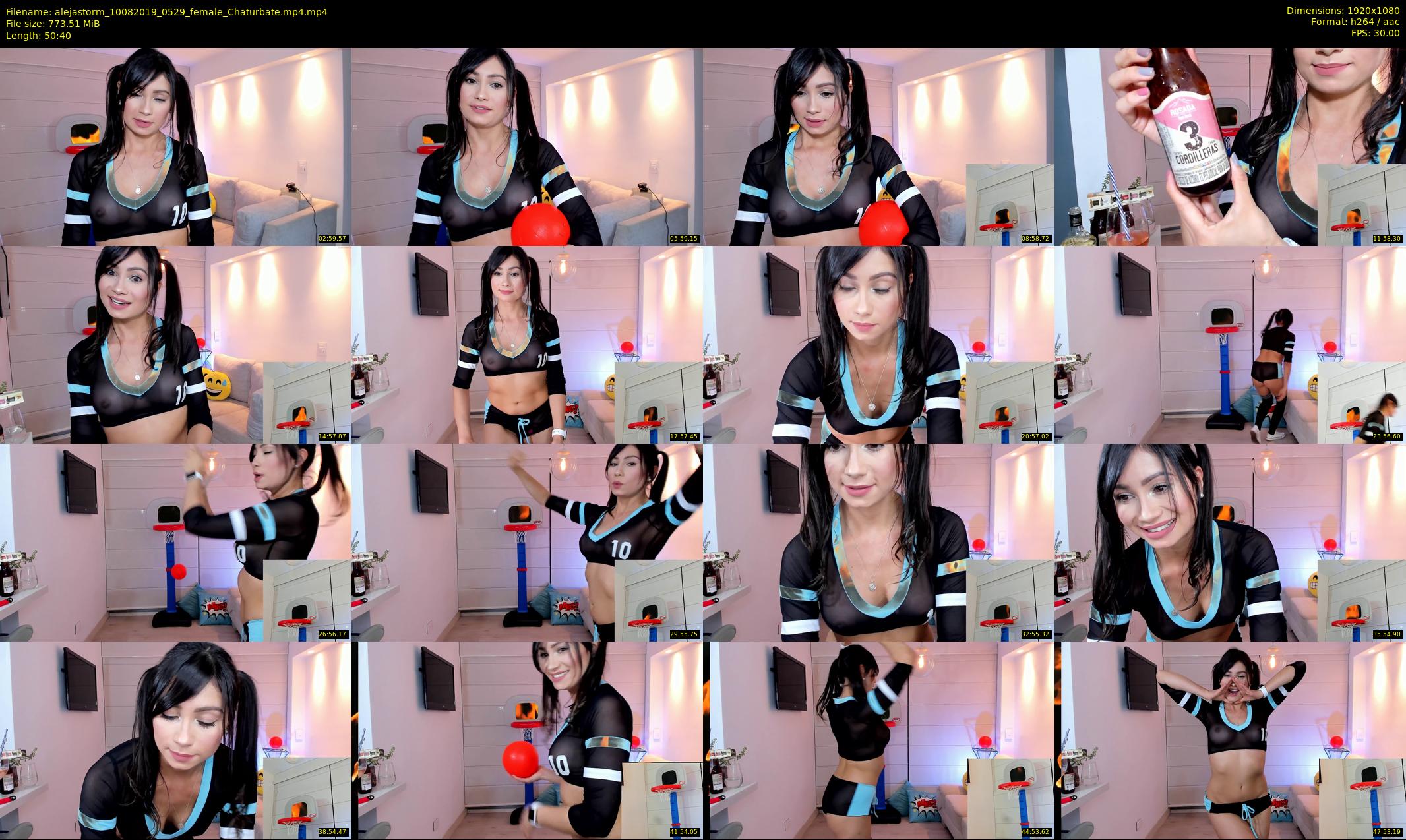 alejastorm — 51 minute Chaturbate female cam show recording, 1080p, Aug 10, 2019
