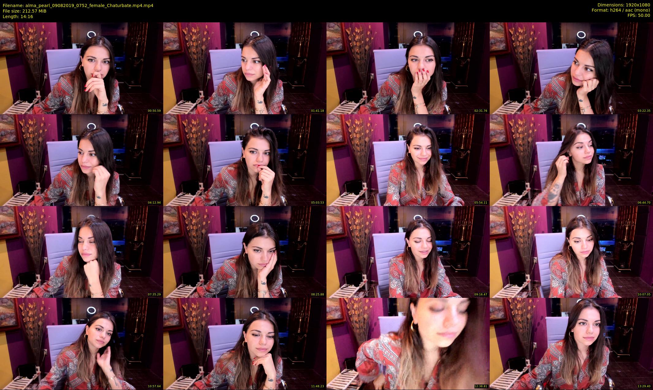 alma_pearl — 15 minute Chaturbate female cam show recording, 1080p, Aug 9, 2019