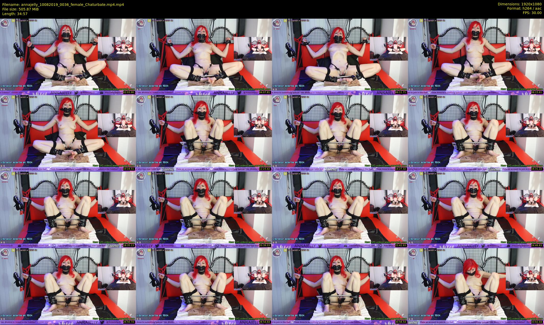 annajelly — 35 minute Chaturbate couple cam show recording, 1080p, Aug 10, 2019