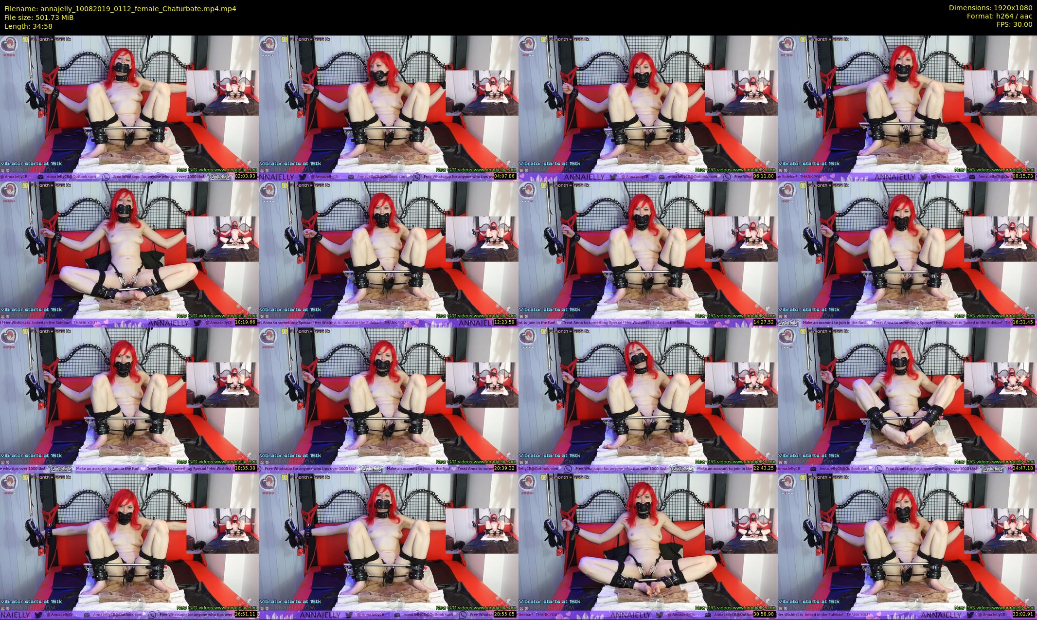 annajelly — 35 minute Chaturbate couple cam show recording, 1080p, Aug 10, 2019