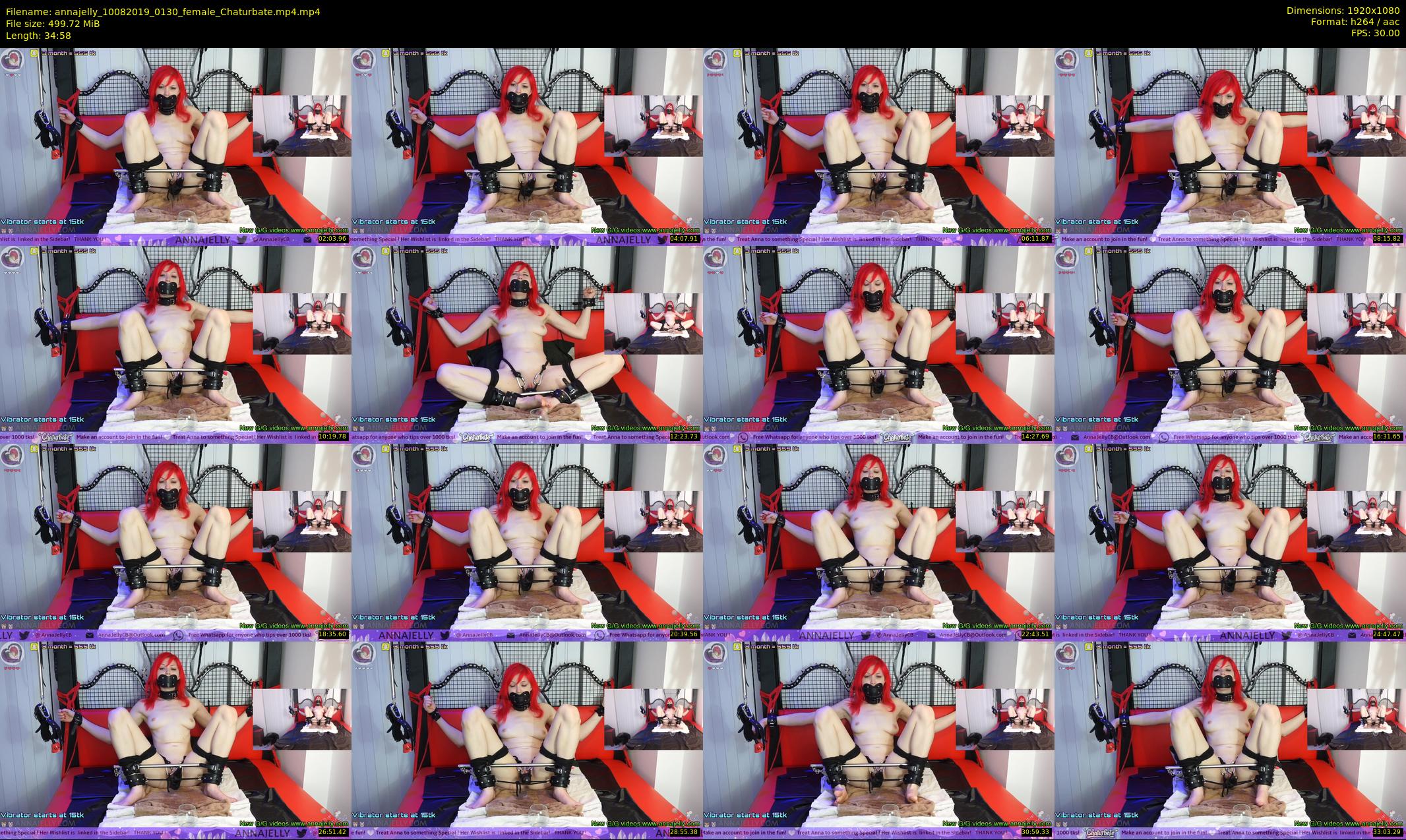 annajelly — 35 minute Chaturbate couple cam show recording, 1080p, Aug 10, 2019