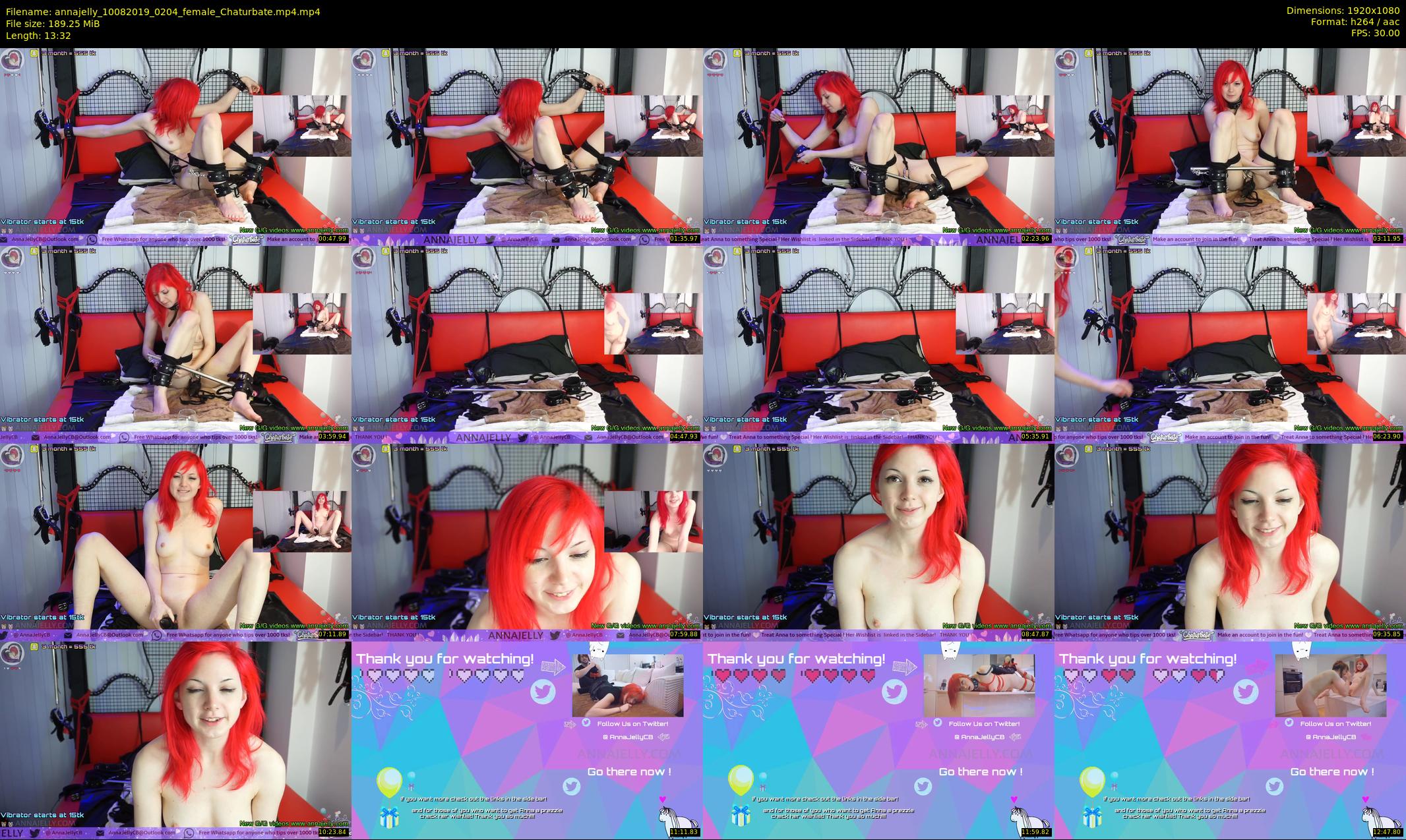annajelly — 14 minute Chaturbate couple cam show recording, 1080p, Aug 10, 2019