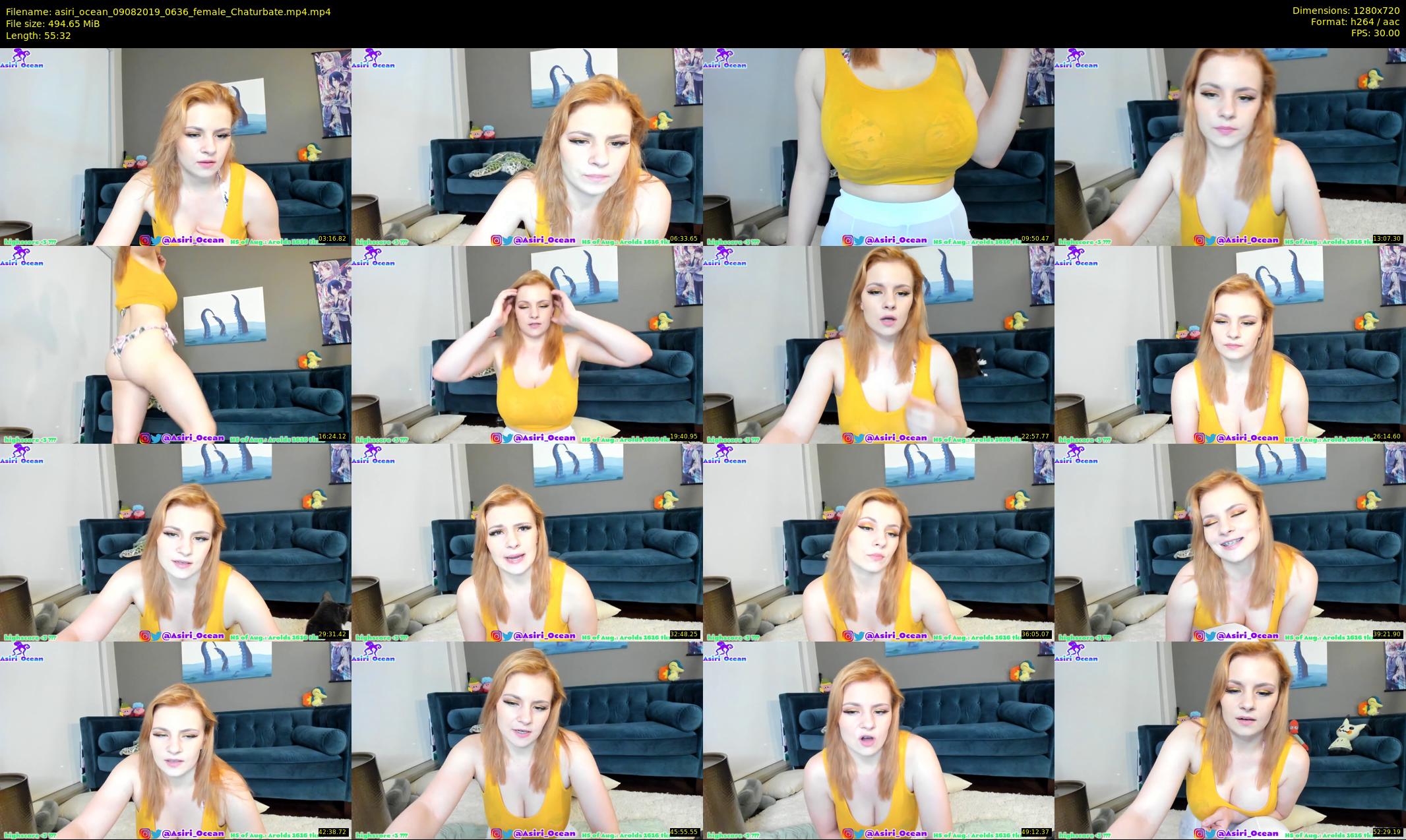 asiri_ocean — 56 minute Chaturbate female cam show recording, 720p, Aug 9, 2019