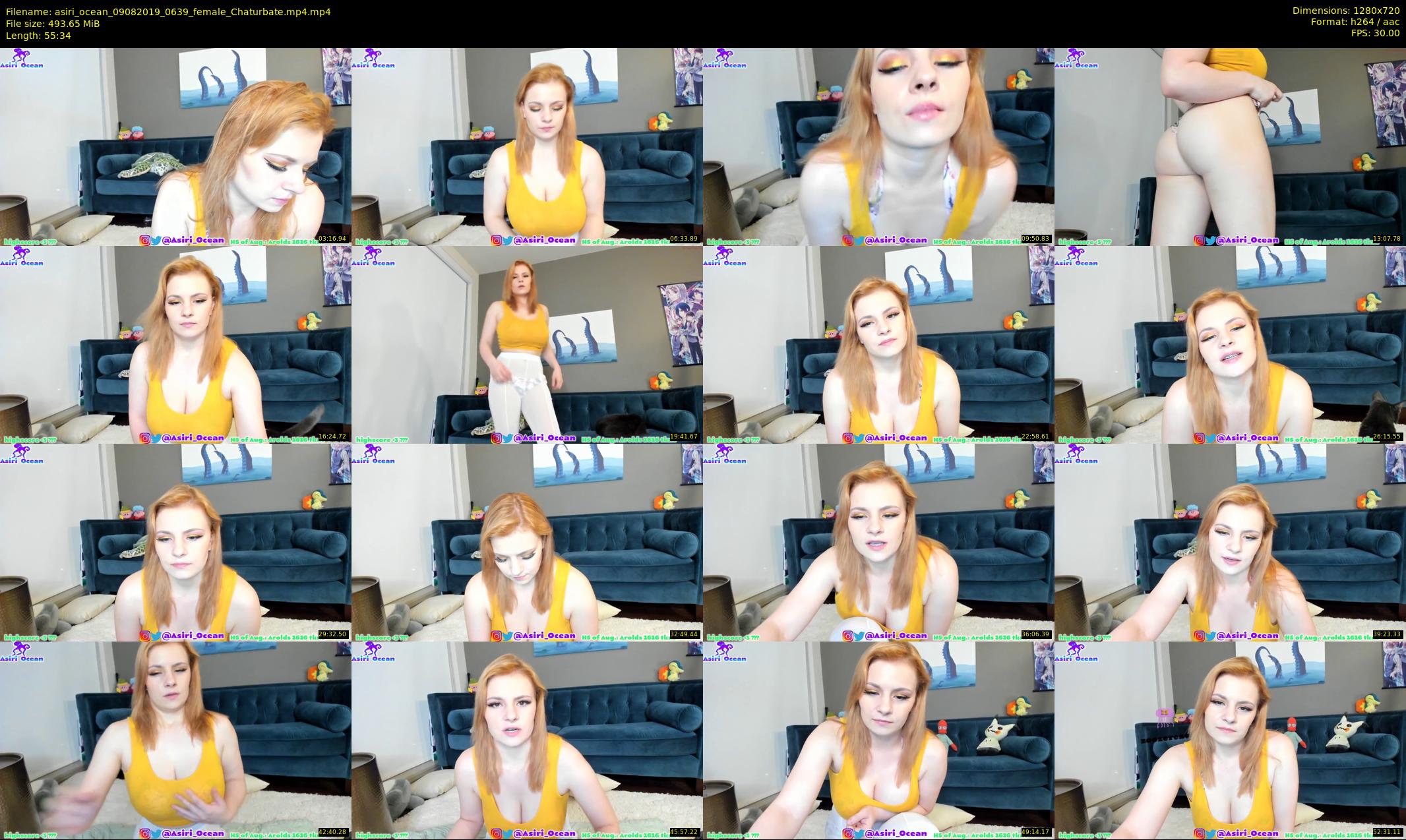asiri_ocean — 56 minute Chaturbate female cam show recording, 720p, Aug 9, 2019