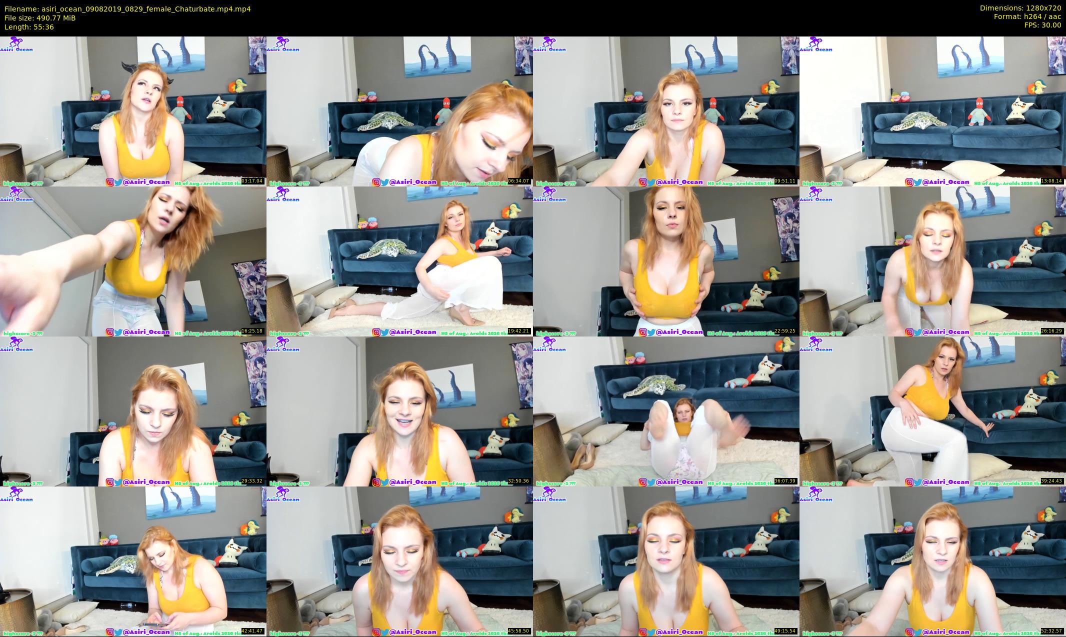 asiri_ocean — 56 minute Chaturbate female cam show recording, 720p, Aug 9, 2019