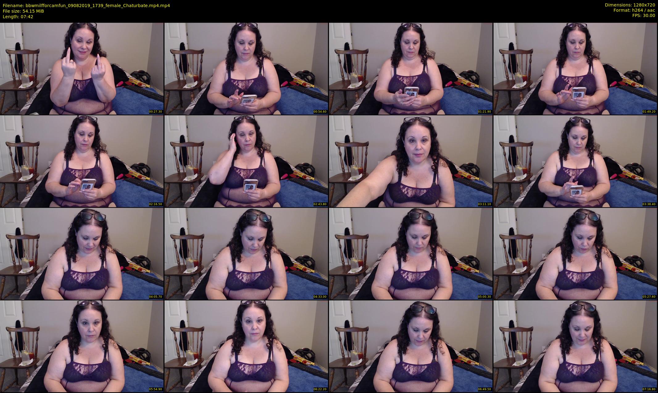 bbwmilfforcamfun — 8 minute Chaturbate female cam show recording, 720p, Aug 9, 2019