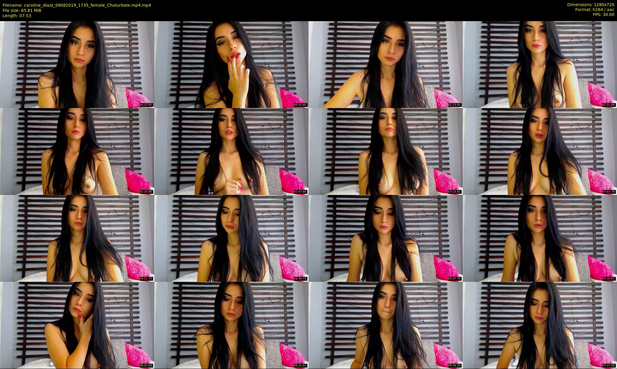 caroline_diazz — 8 minute Chaturbate female cam show recording, 720p, Aug 9, 2019