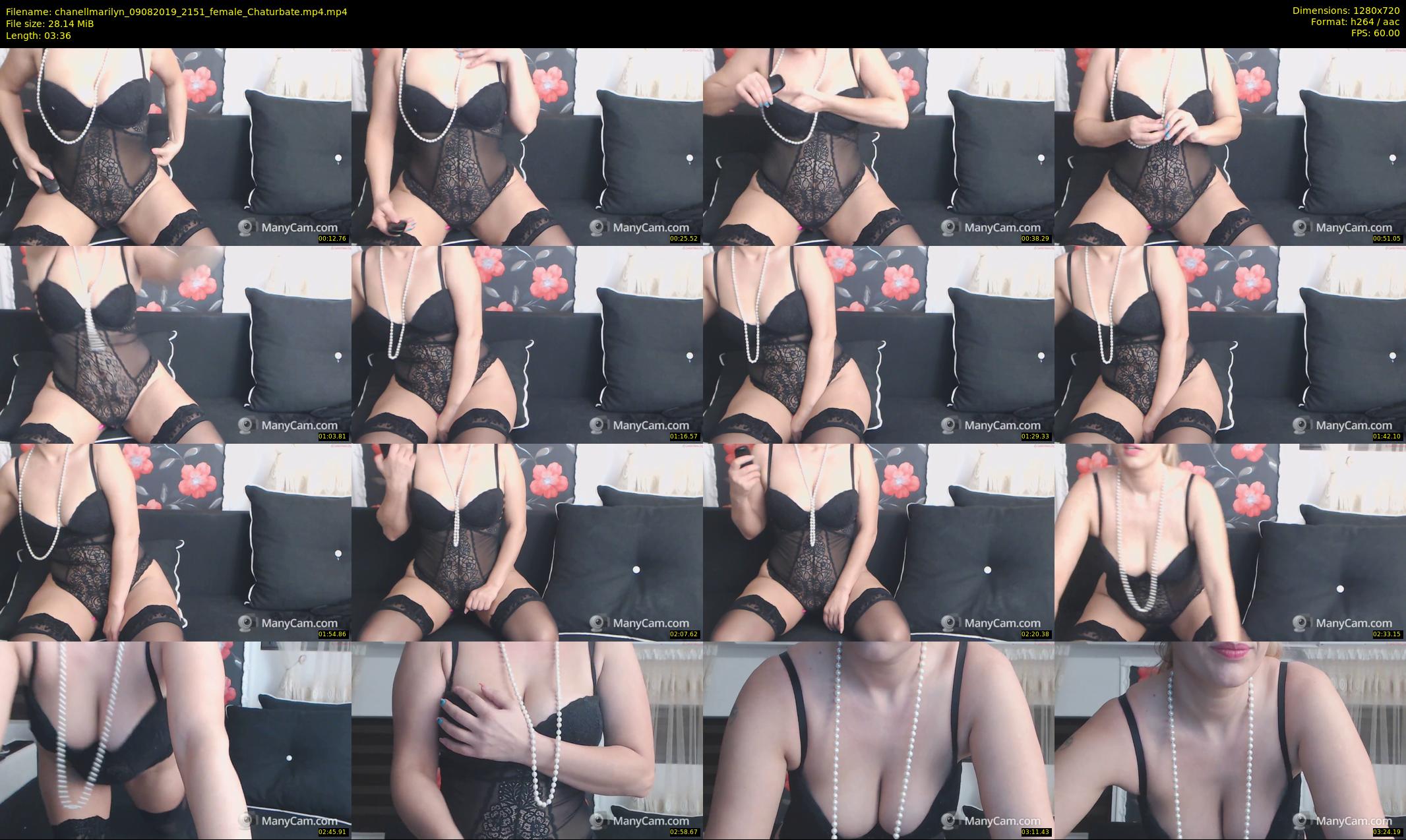 chanellmarilyn — 4 minute Chaturbate female cam show recording, 720p, Aug 9, 2019