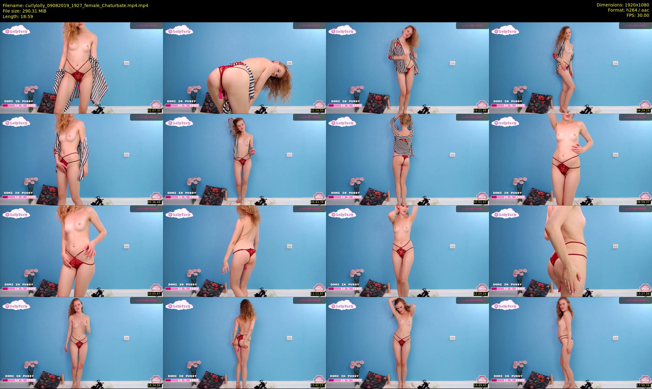 curlylolly — 19 minute Chaturbate female cam show recording, 1080p, Aug 9, 2019