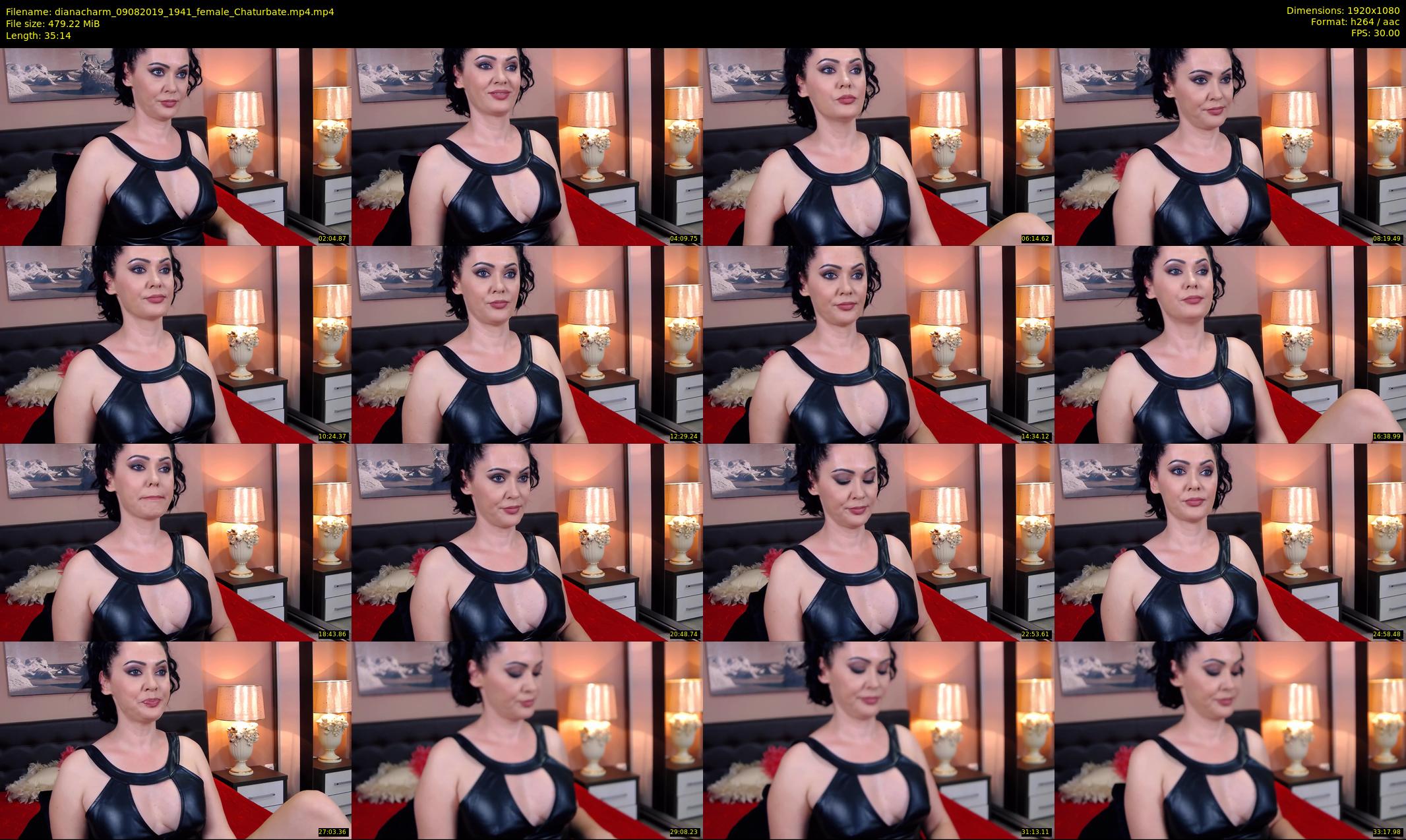 dianacharm — 36 minute Chaturbate female cam show recording, 1080p, Aug 9, 2019