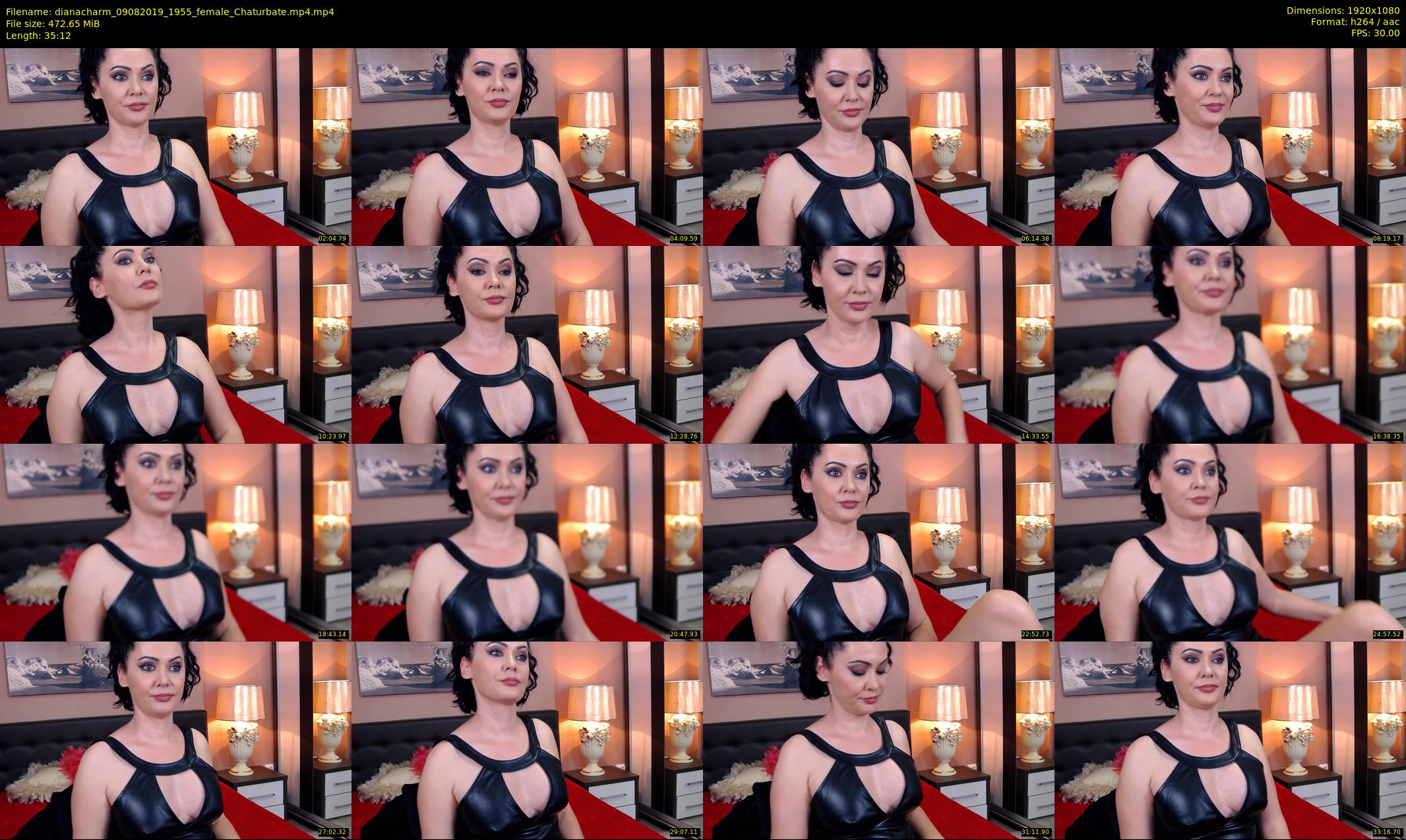 dianacharm — 36 minute Chaturbate female cam show recording, 1080p, Aug 9, 2019