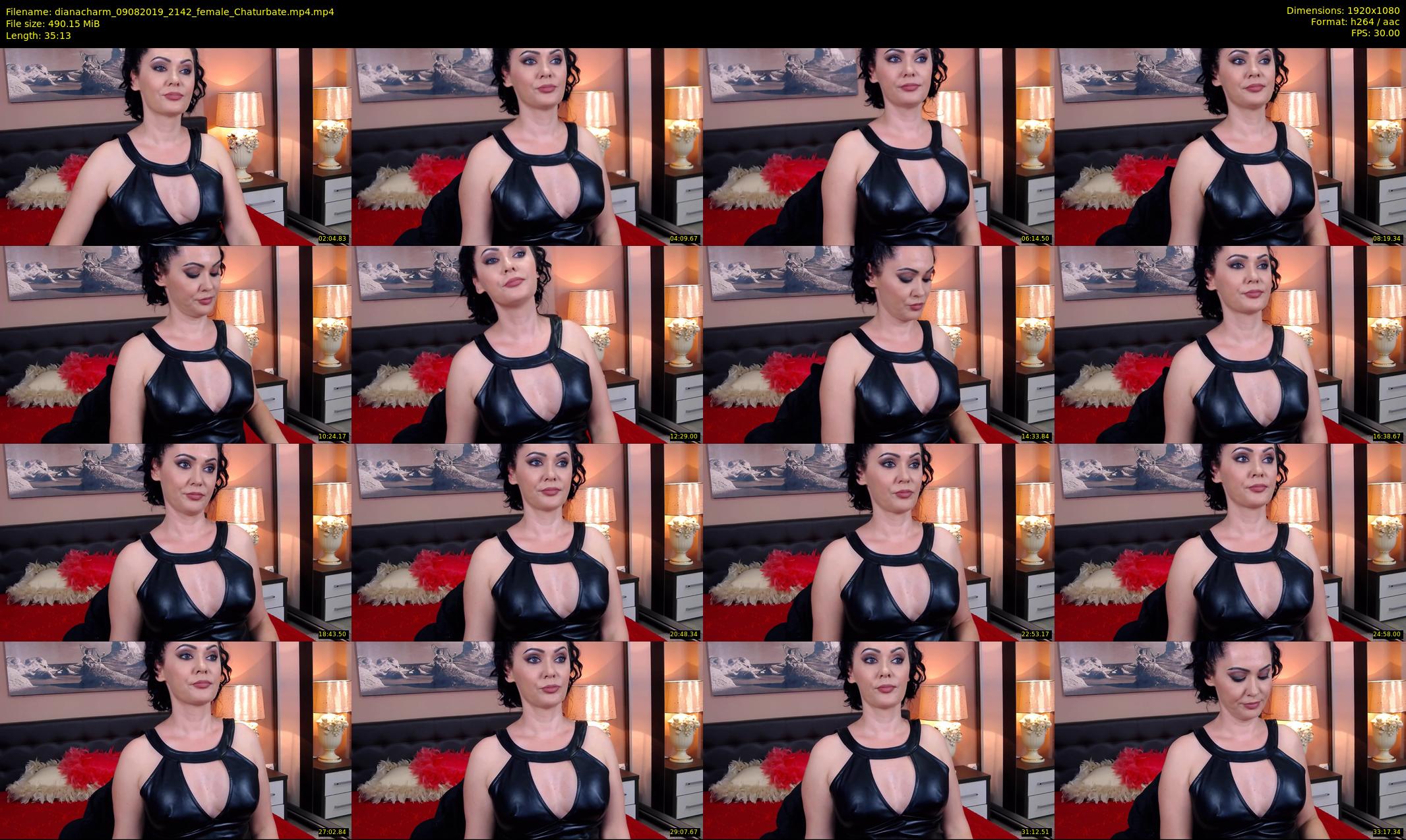 dianacharm — 36 minute Chaturbate female cam show recording, 1080p, Aug 9, 2019